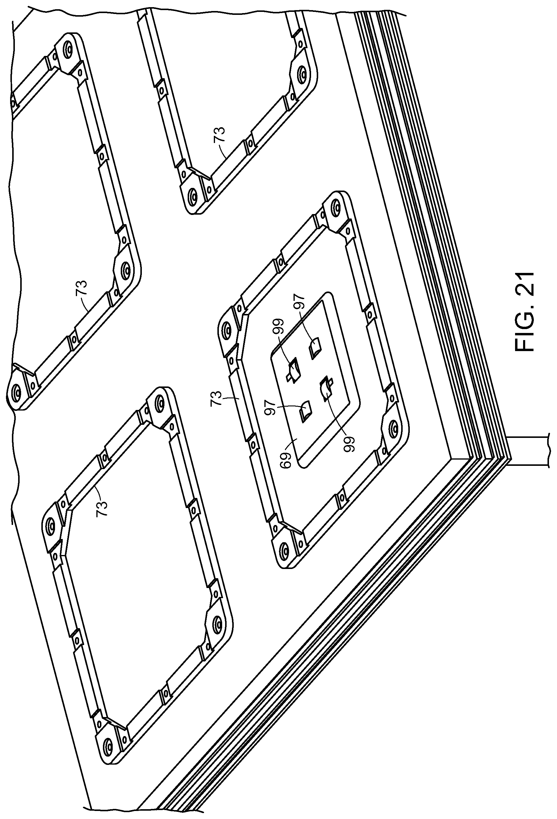 Patent US11814246 Figure 19 – Bin infeed and removal systems and methods for processing objects including mobile matrix carrier systems