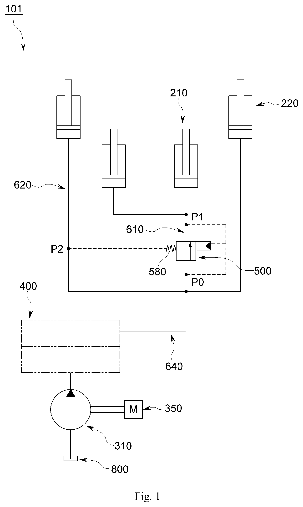 Patent US11814275 — Forklift truck — Figure 1