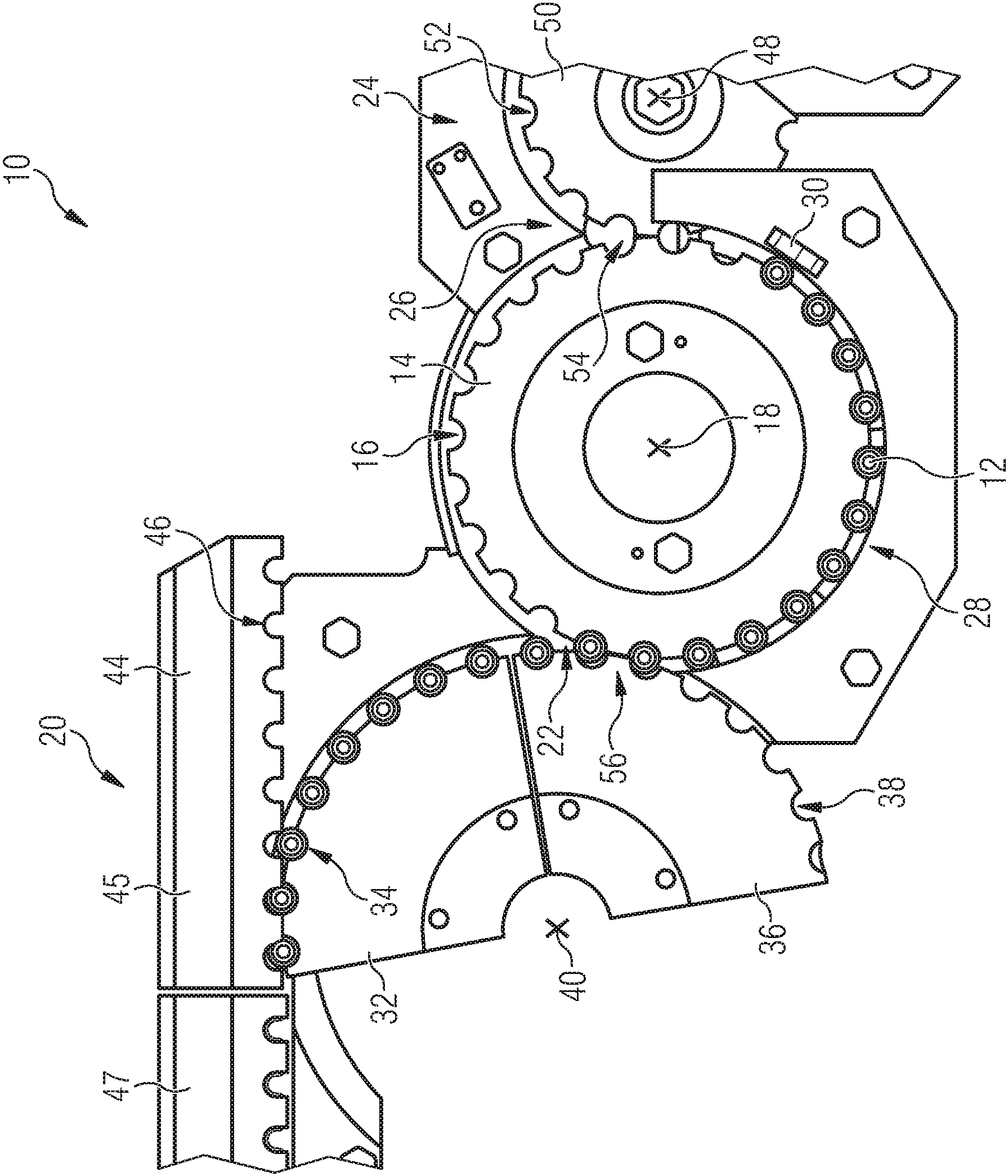 Patent US11814276 — Apparatus and method for closing containers with closures — Figure 1