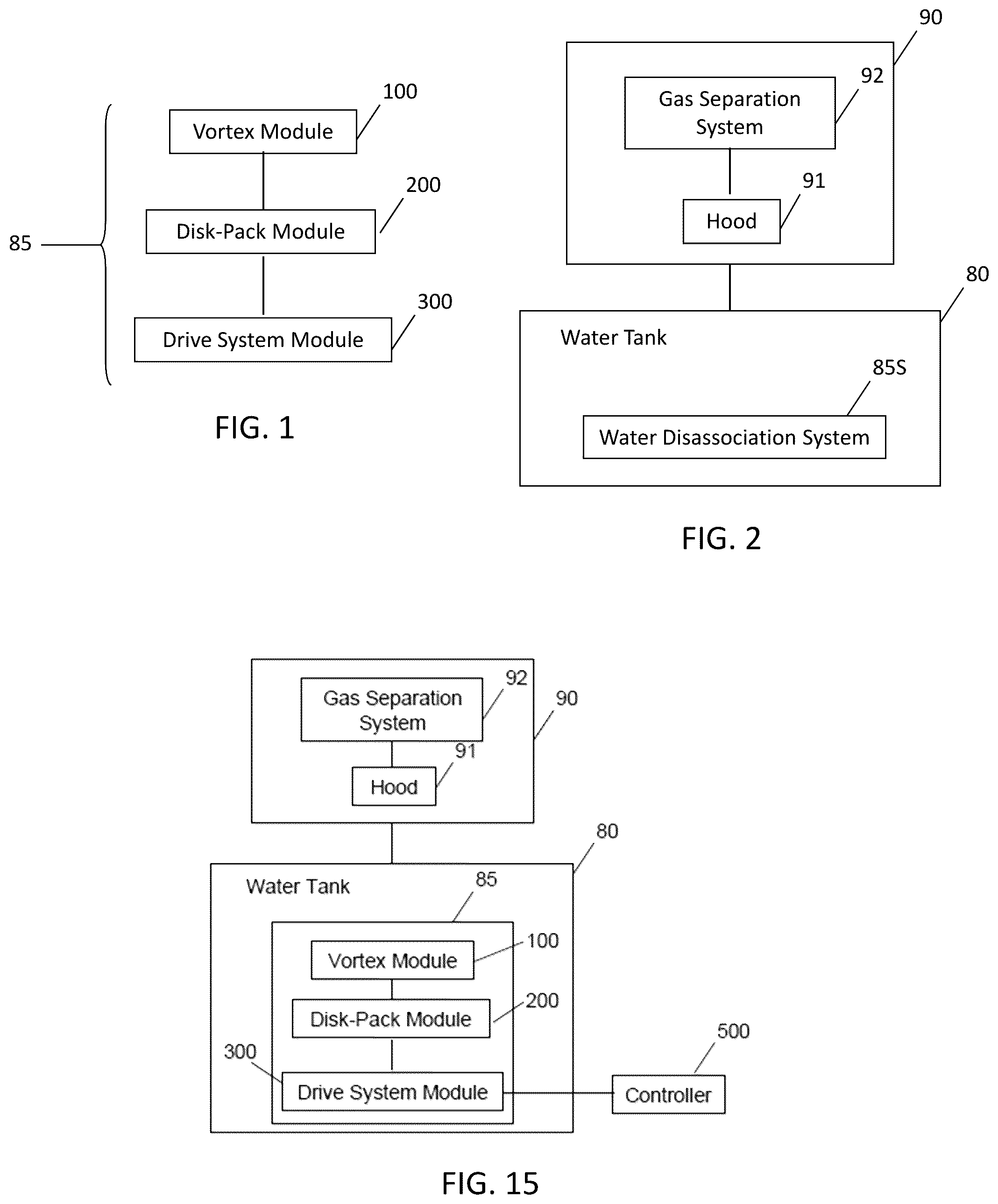 Patent US11814302 — Water dissociation system — Figure 1