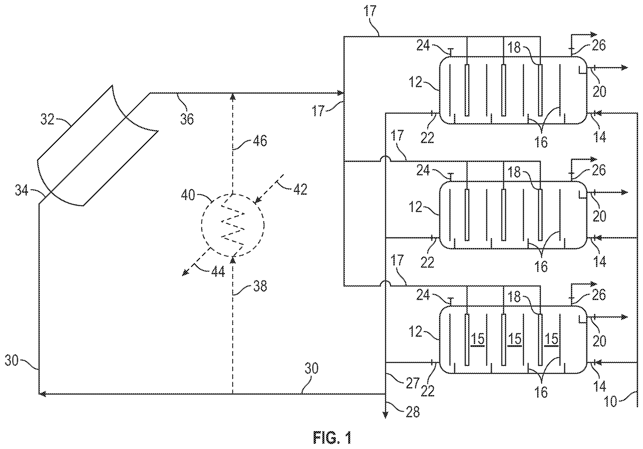 Patent US11814303 — Utilizing concentrated solar power for water-oil separation — Figure 1