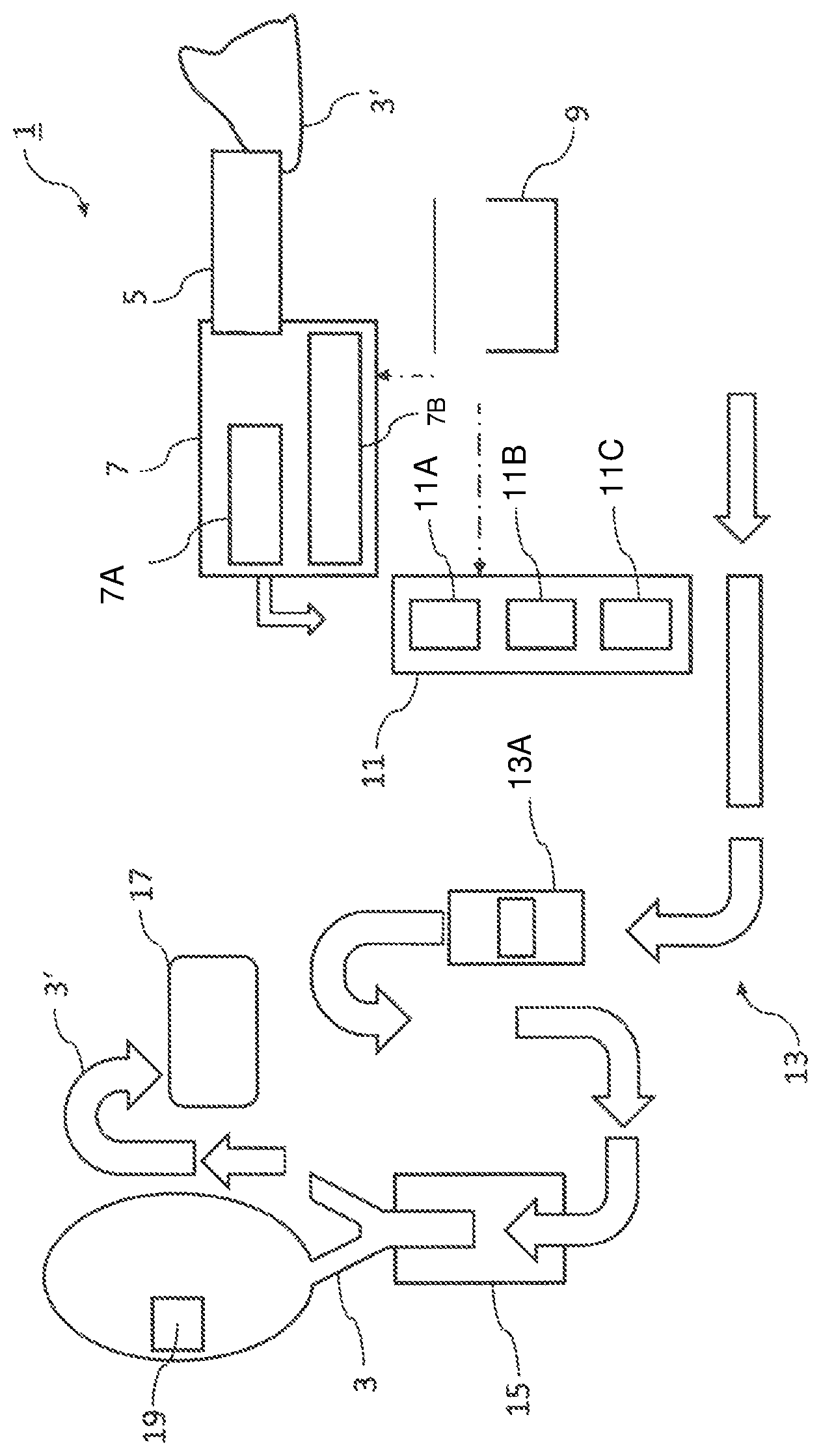 Patent US11814319 — Production of foamed sand using near infrared — Figure 1