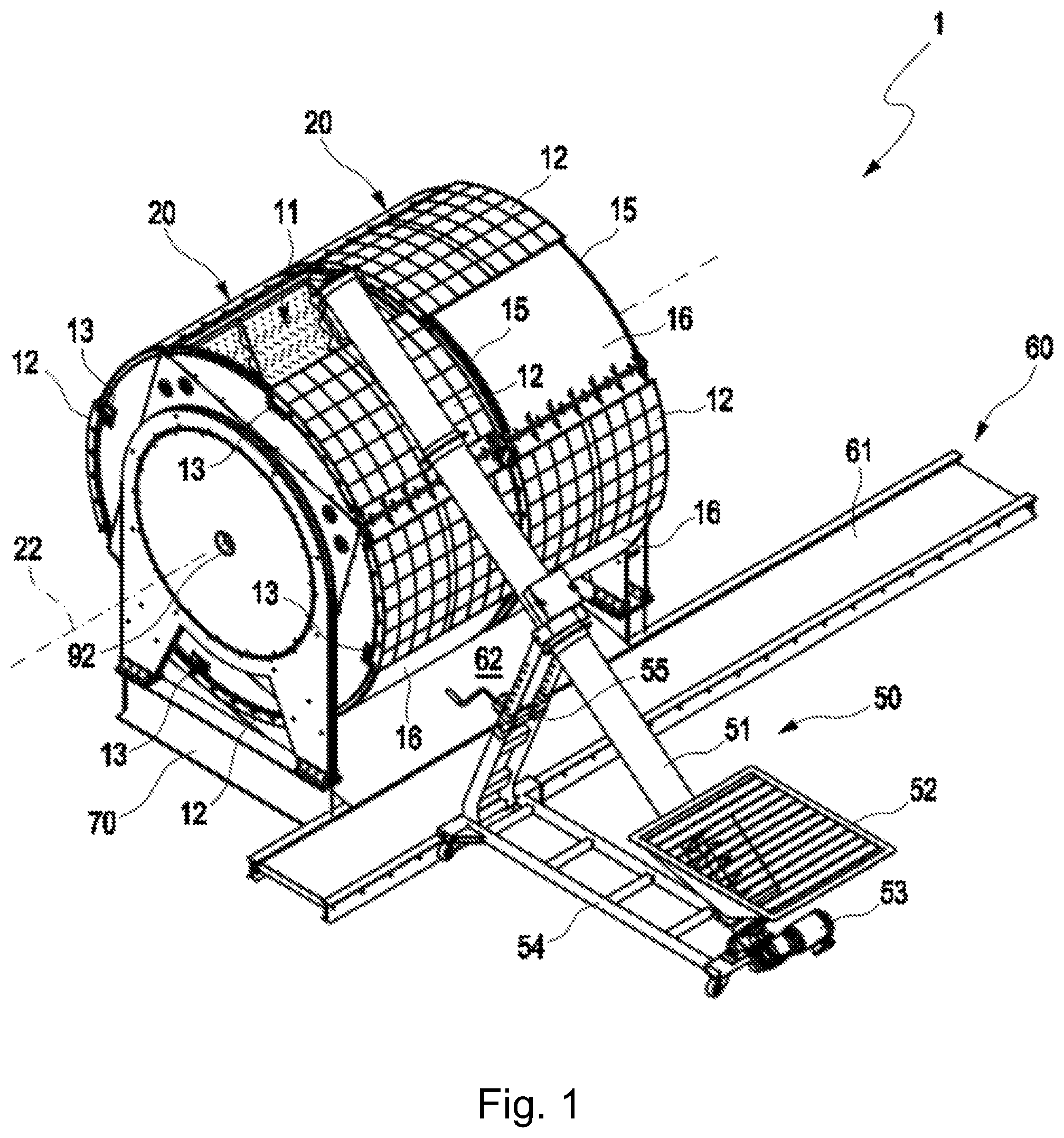 Patent US11814328 Figure 1 – Rotting method and device for an organic material