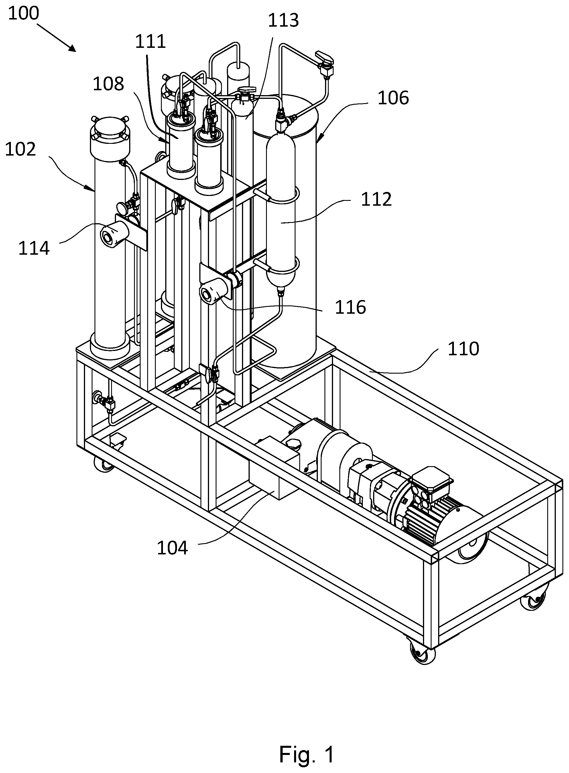 Patent US11814345 — Device and method for extraction of pure compounds — Figure 1