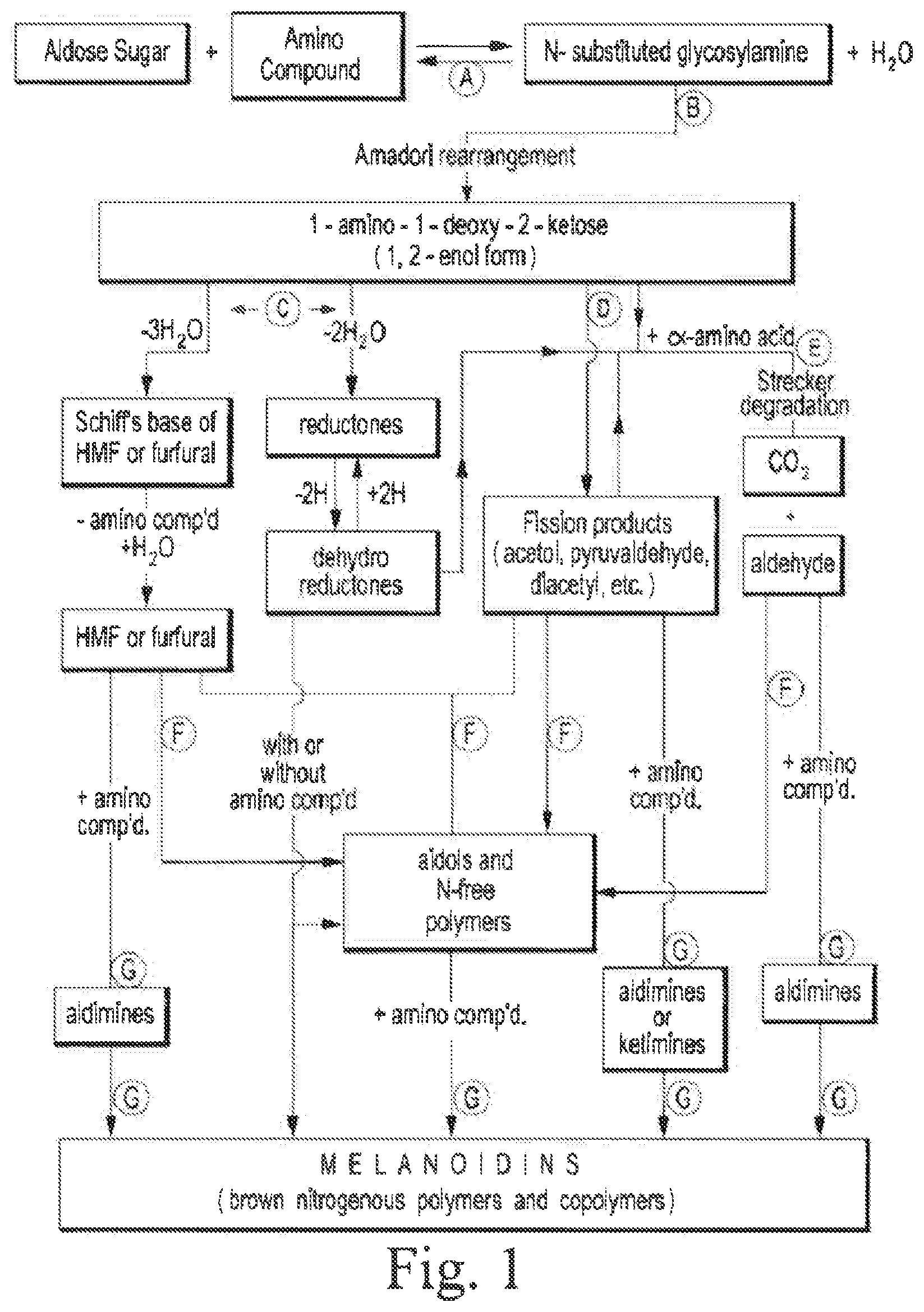 Patent US11814481 Figure 1 – Carbohydrate polyamine binders and materials made therewith