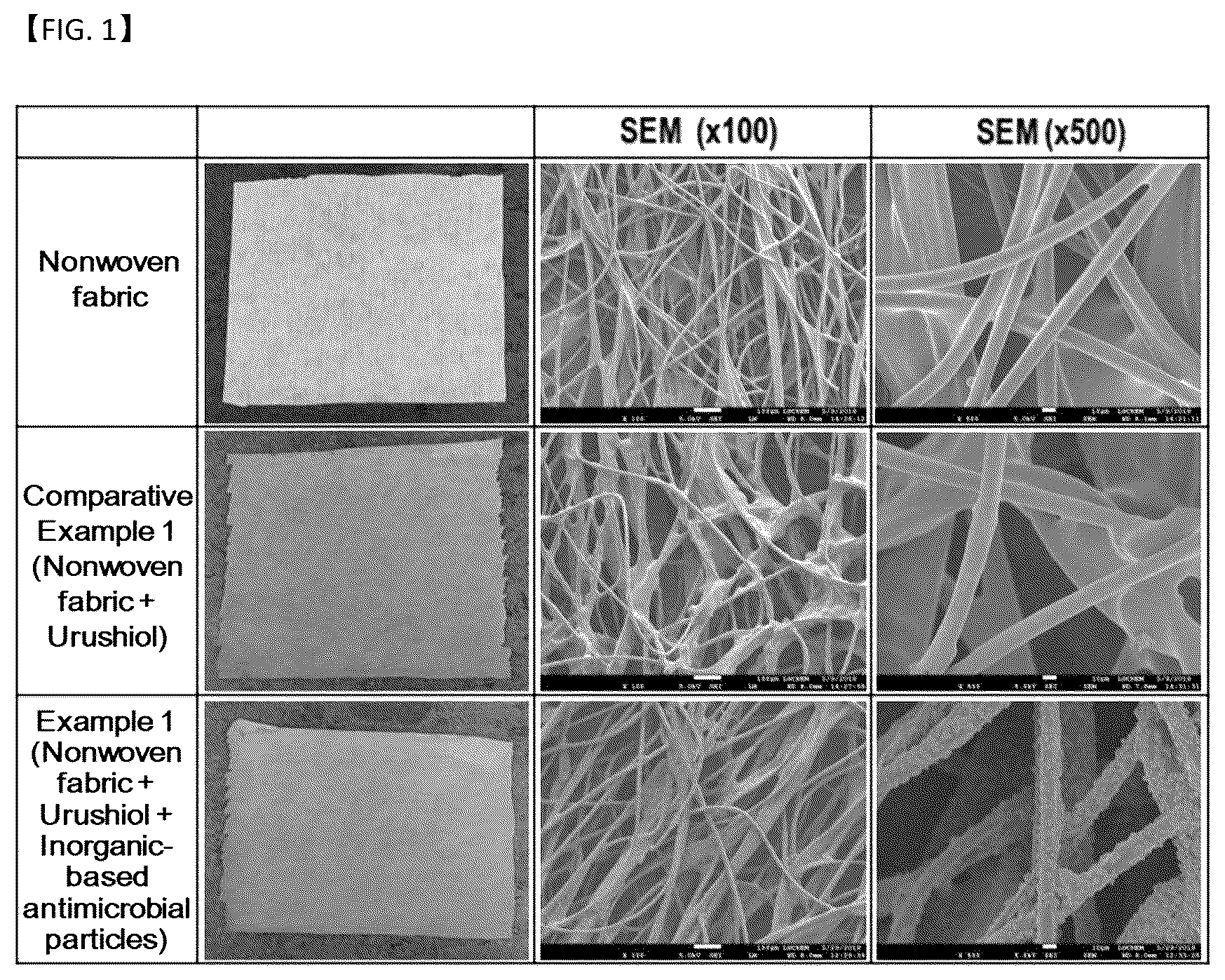 Patent US11814544 — Substrate treated with antimicrobial coating agent and preparation method thereof — Figure 1