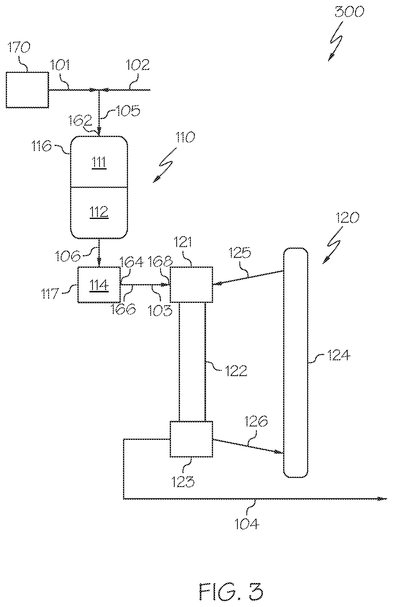 Patent US11814593 Figure 3 – Processes for hydroprocessing and cracking crude oil