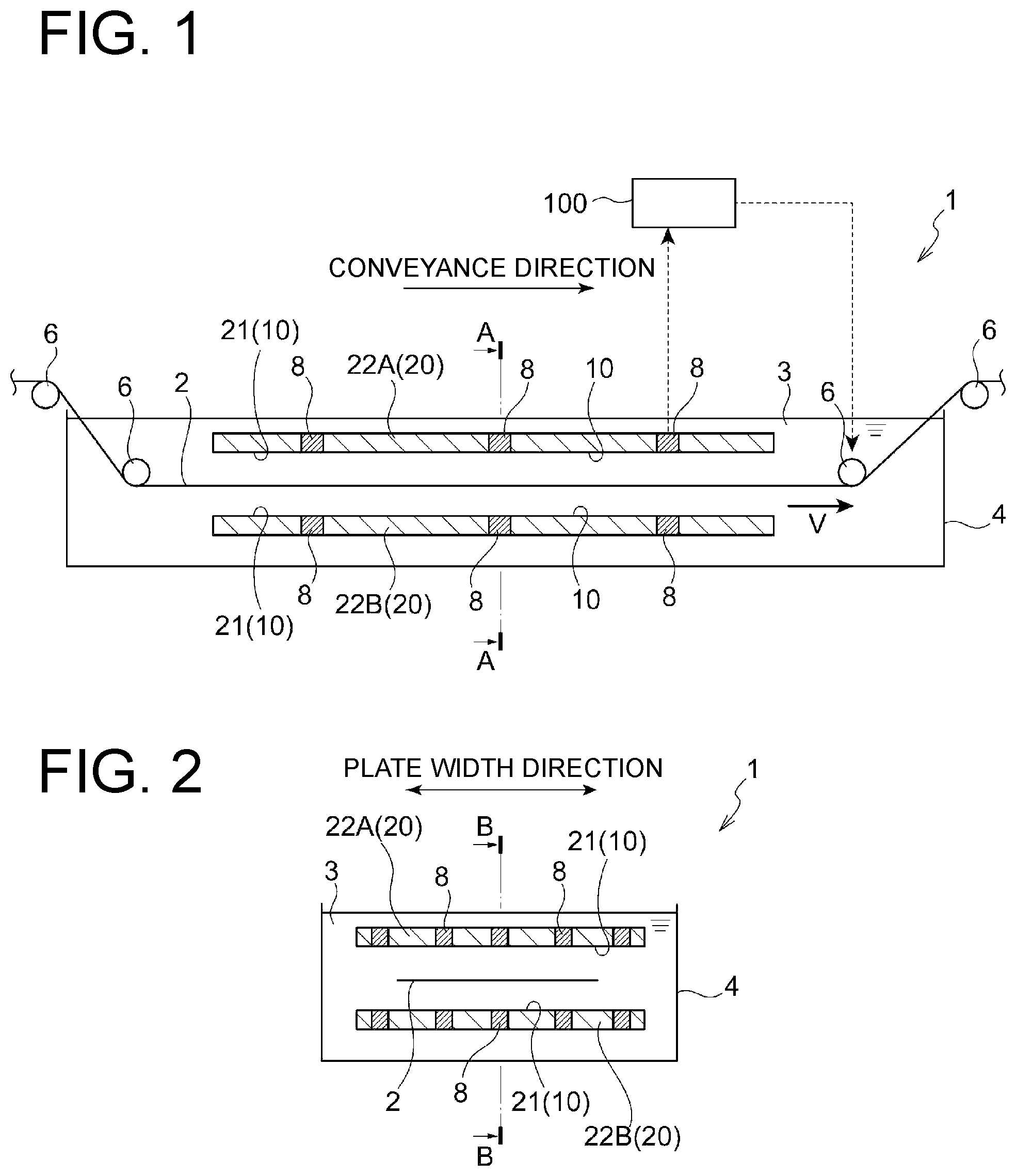 Patent US11814736 — Pickling facility and operation method of pickling facility — Figure 1