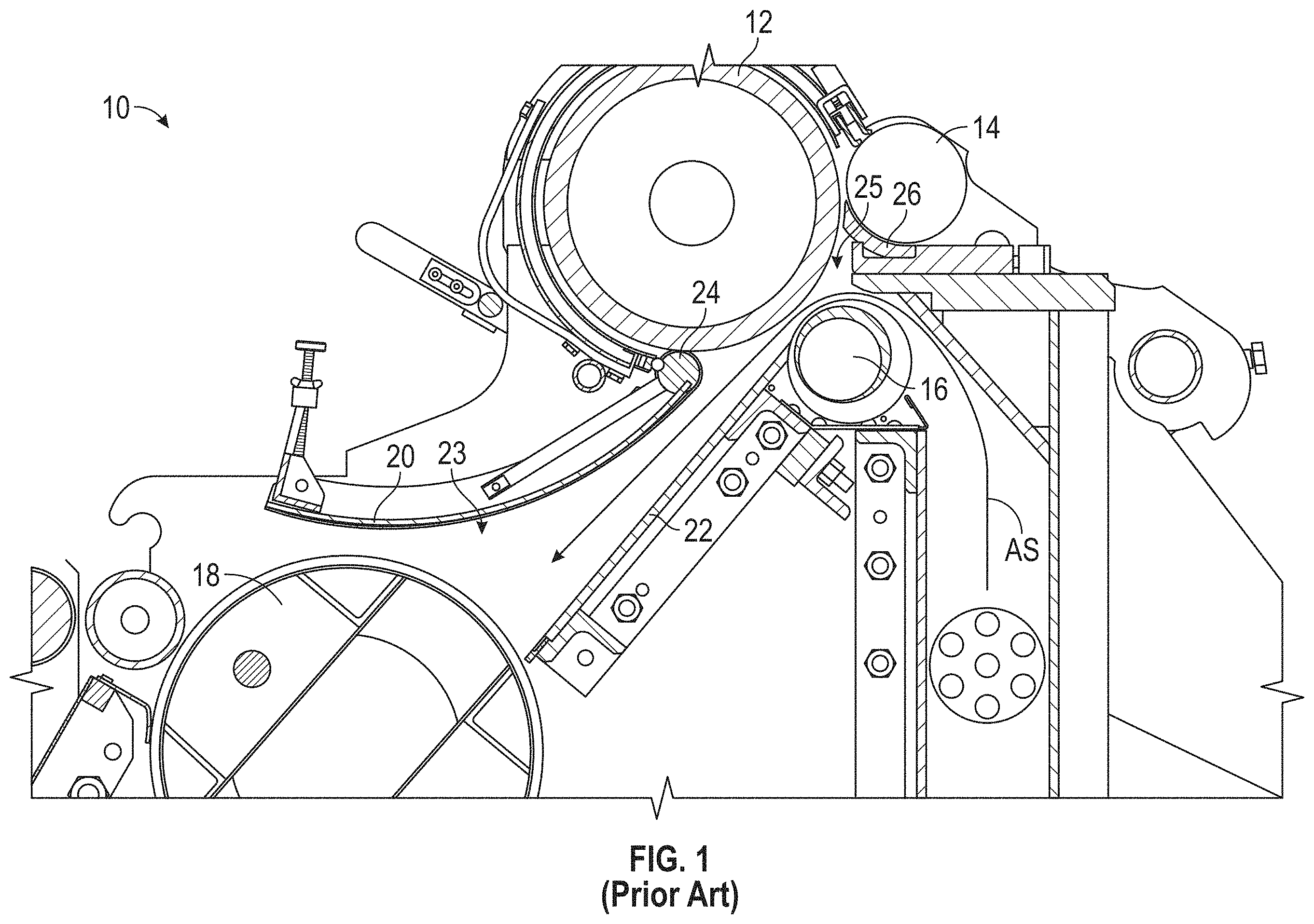 Patent US11814754 — Machines systems and methods for making random fiber webs — Figure 1