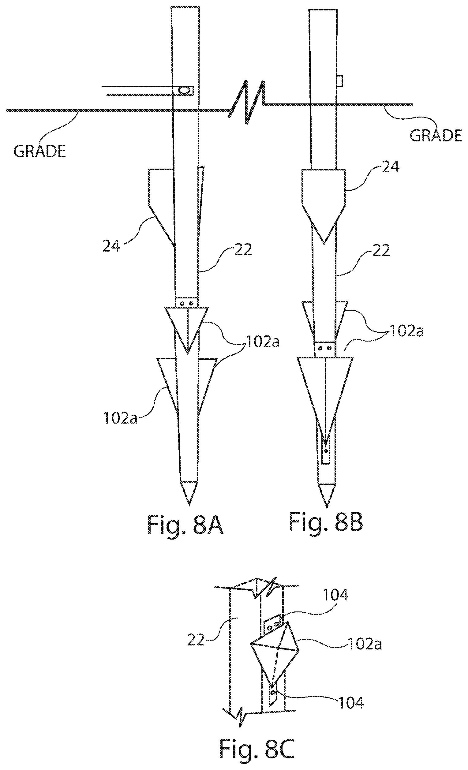 Patent US11814810 Figure 5 – Ground mounting assembly