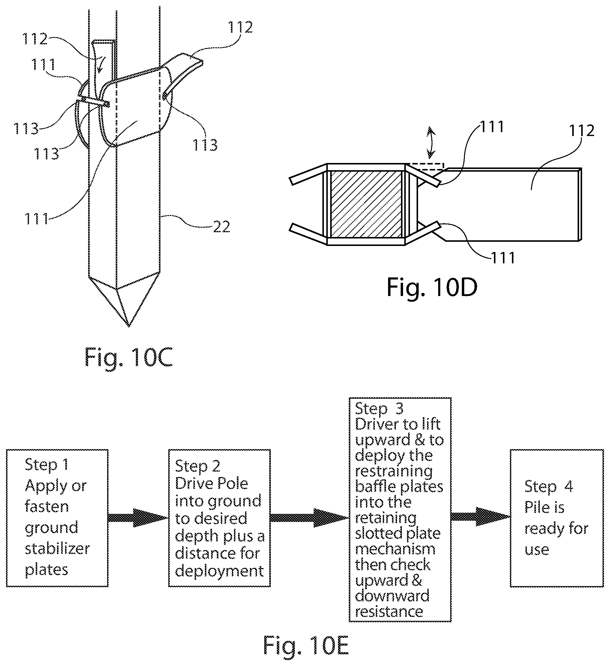 Patent US11814810 Figure 9 – Ground mounting assembly