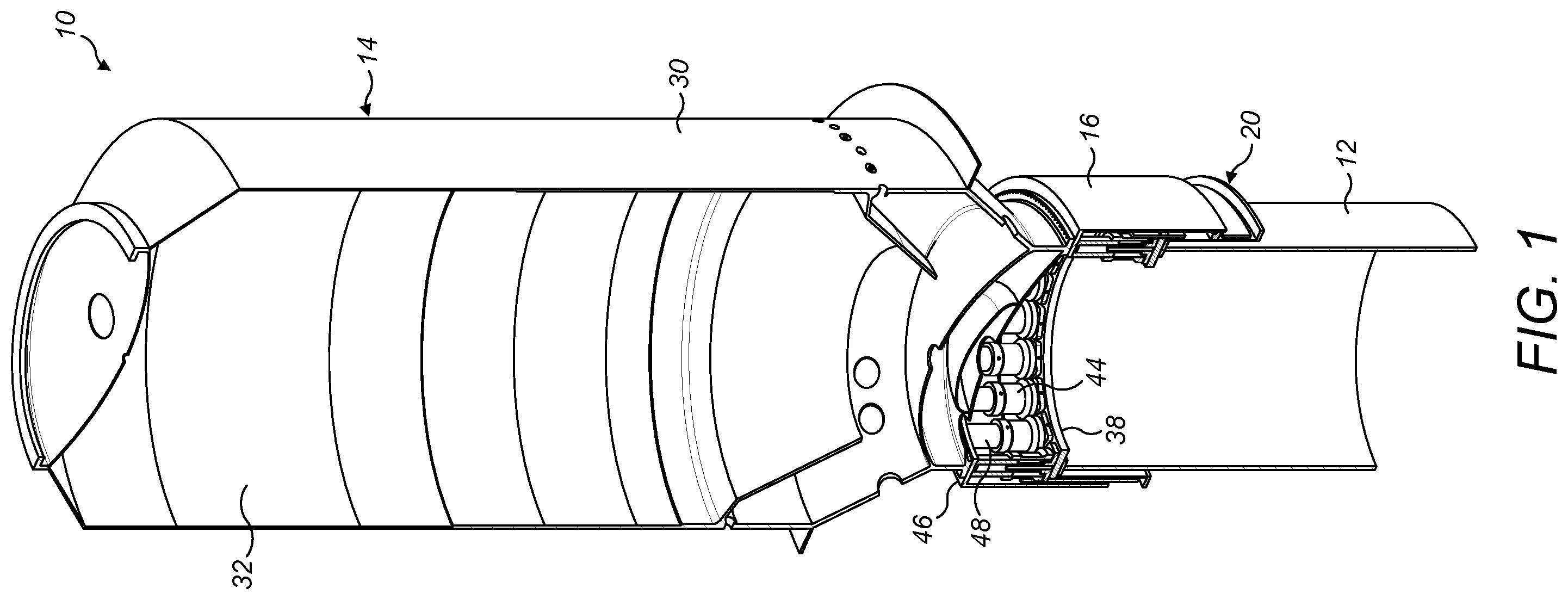 Patent US11814811 — Pile-driver assembly and method of using it — Figure 1