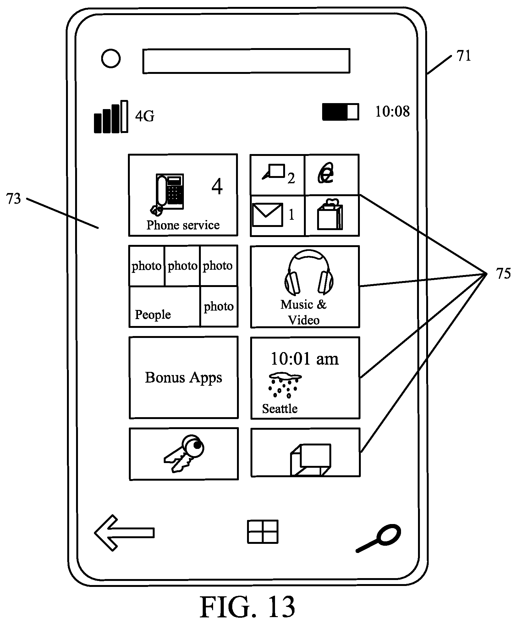 Patent US11814816 Figure 14 – Mobile work machine with object detection and machine path visualization
