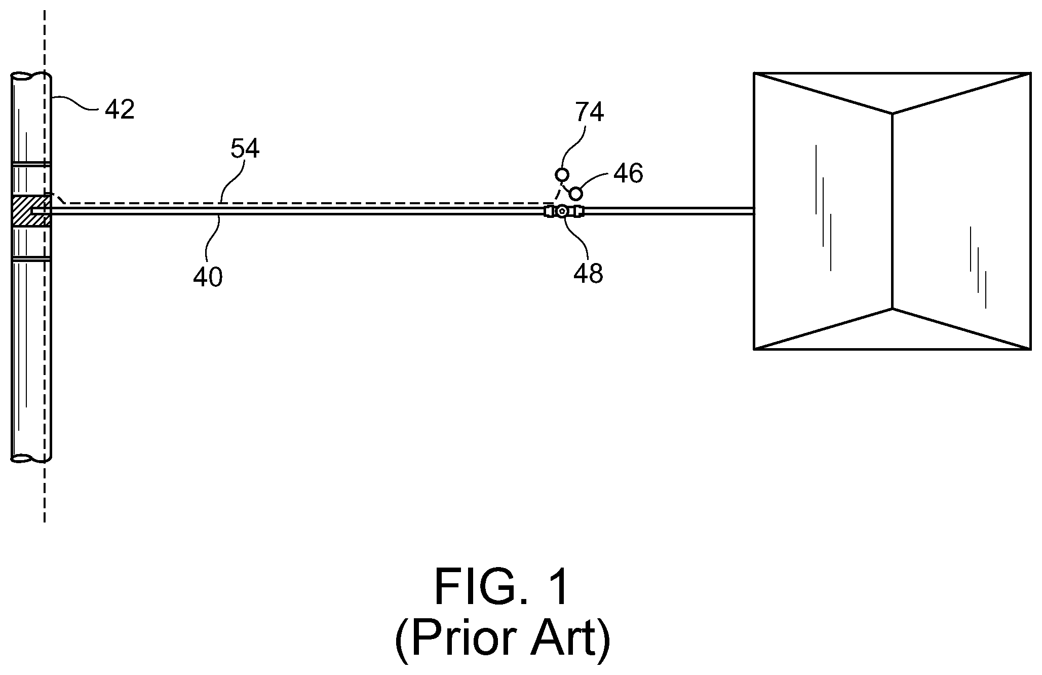 Patent US11814824 — Integrated access box — Figure 1