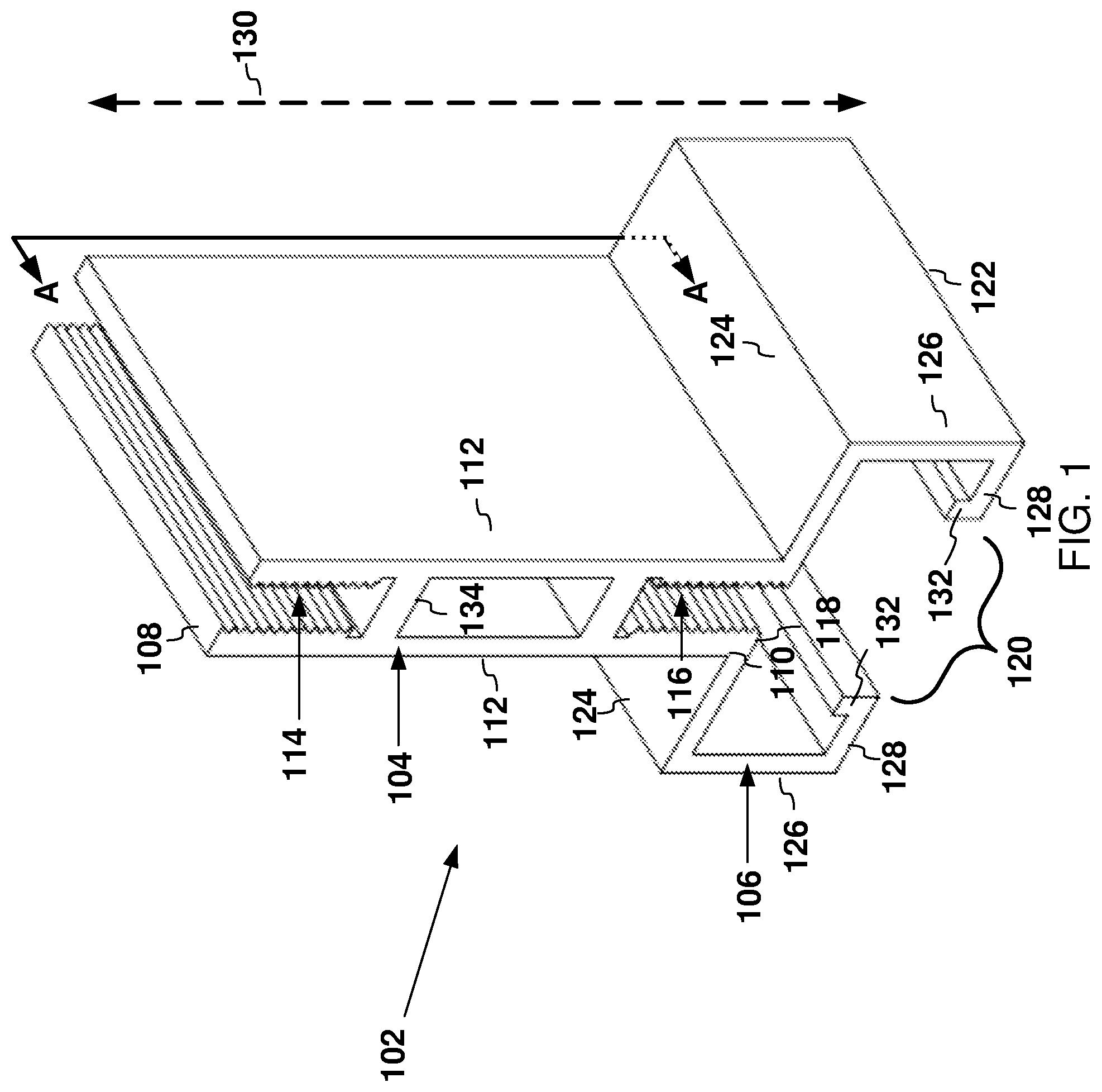 Patent US11814840 — Ceiling grid structural member and ceiling grid assembly — Figure 1