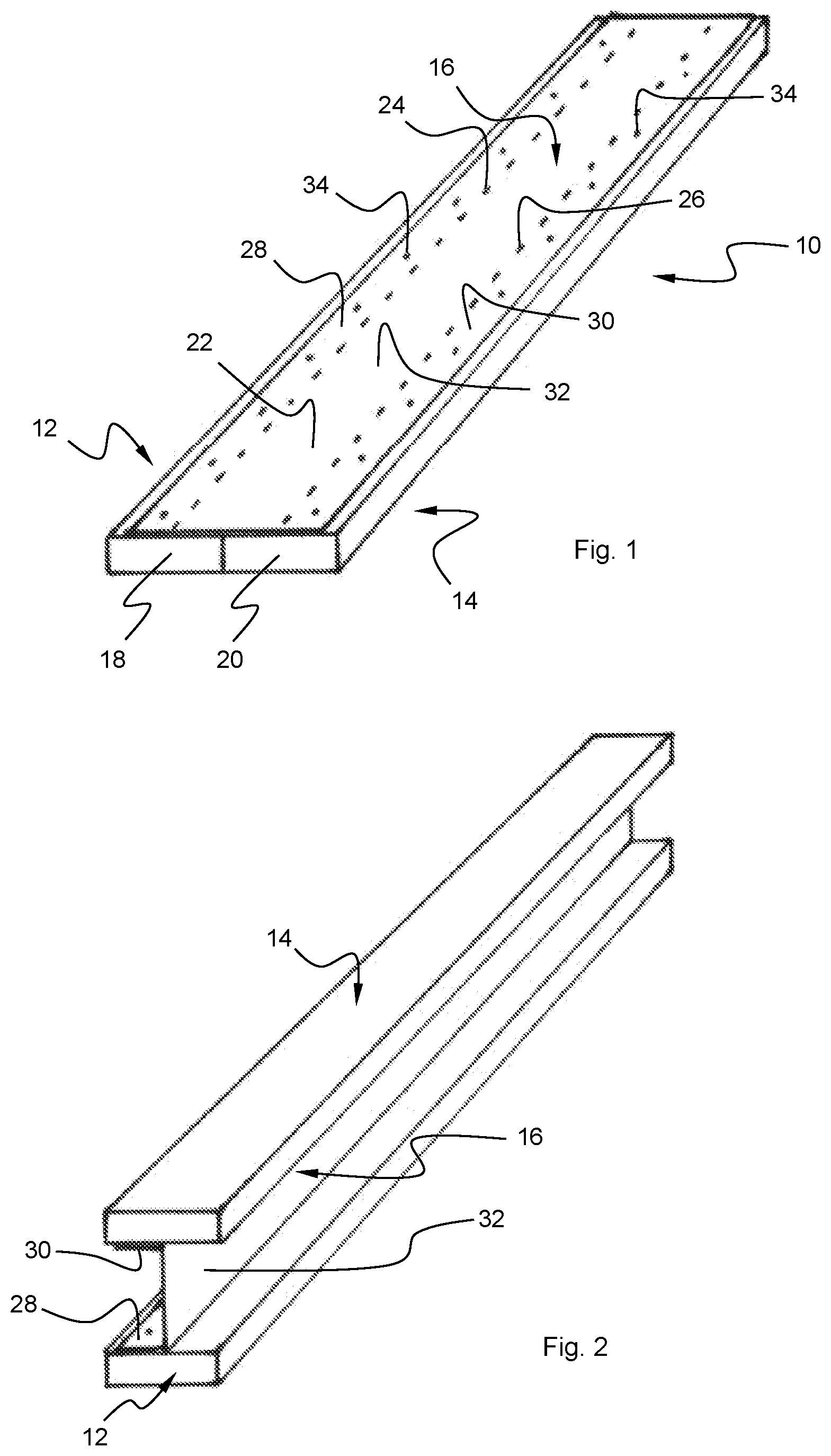 Patent US11814844 — Building stud, wall structure comprising such a building stud and a method for forming a wall structure — Figure 1