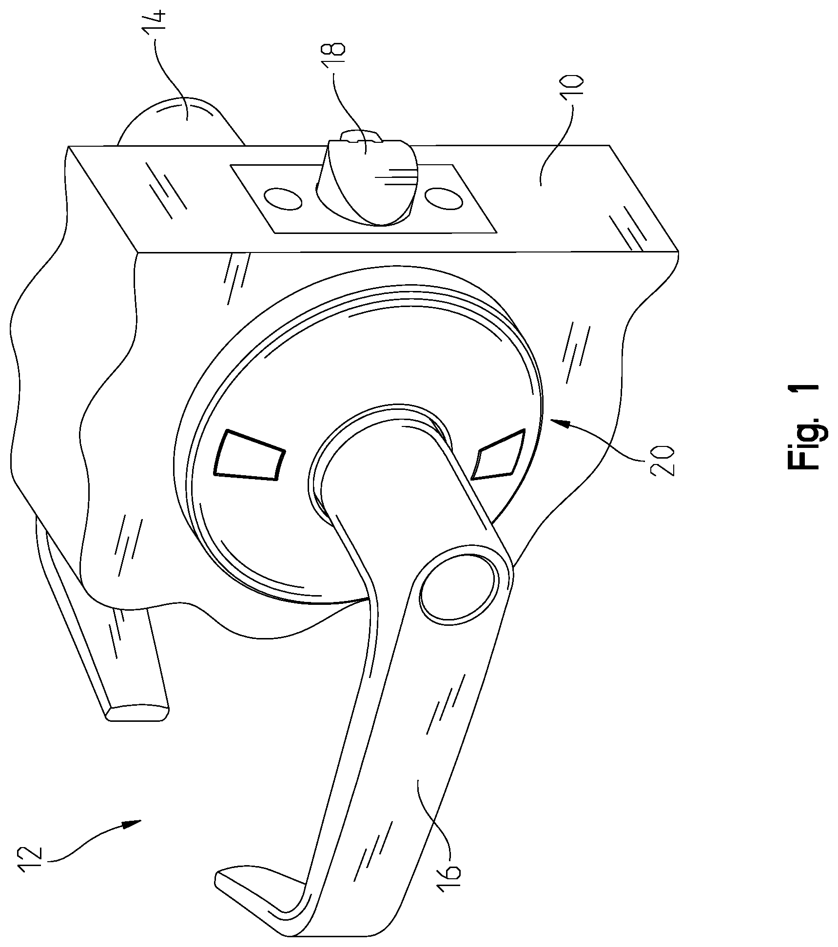 Patent US11814873 — Cylindrical lock status indicator — Figure 1