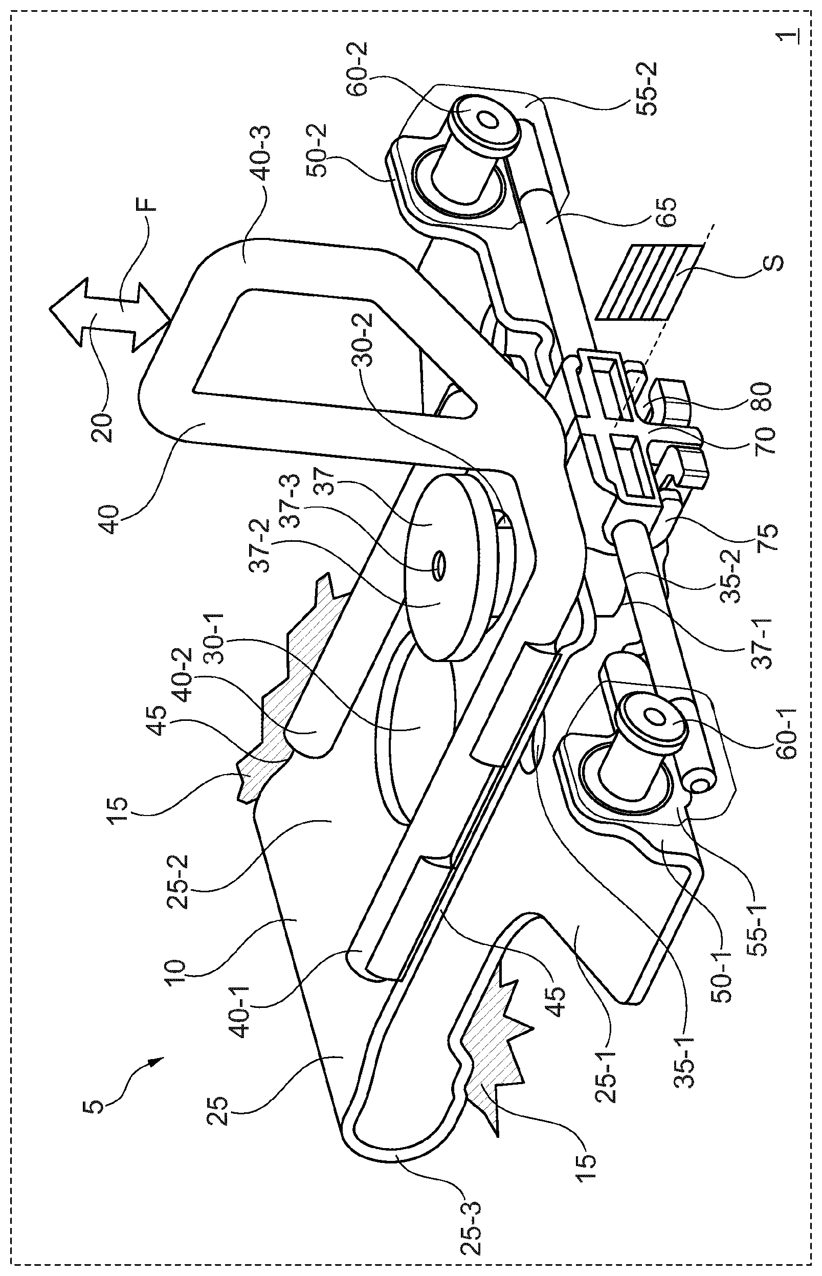 Patent US11814882 — Closing bar of a motor vehicle body lock, motor vehicle body lock comprising such a closing bar, and correspondingly equipped motor vehicle — Figure 1