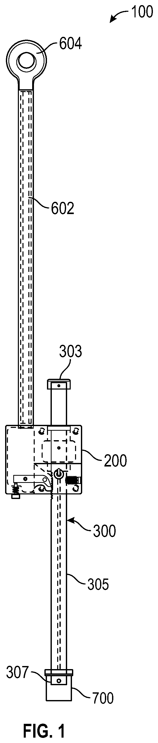 Patent US11814884 — Barrier locking system and method — Figure 1
