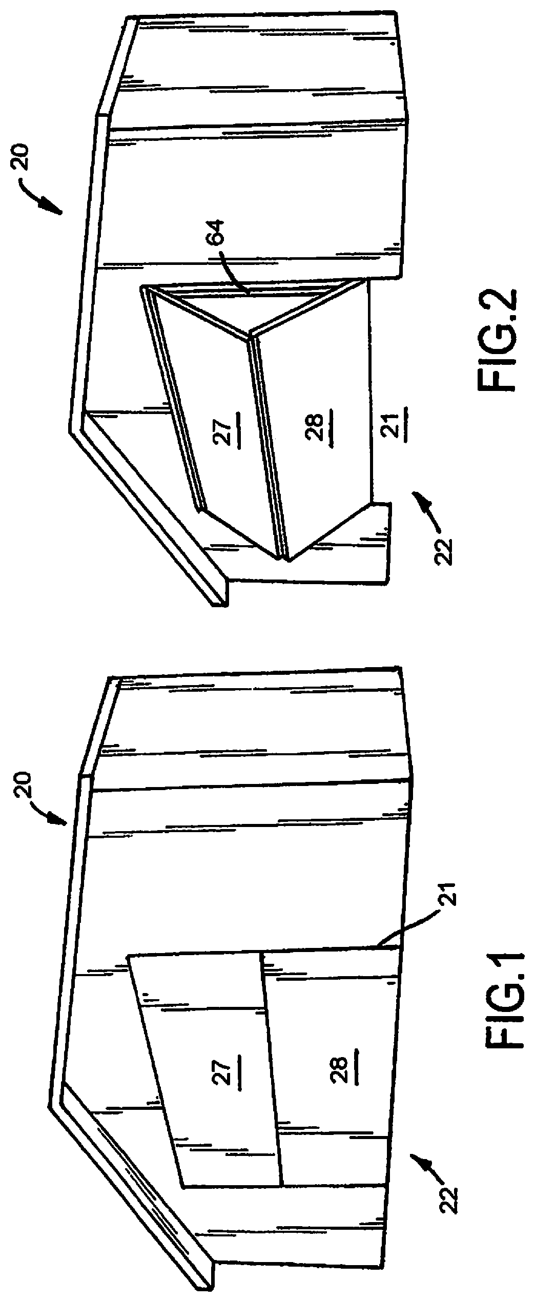 Patent US11814886 — Bi-fold door latch assembly — Figure 1