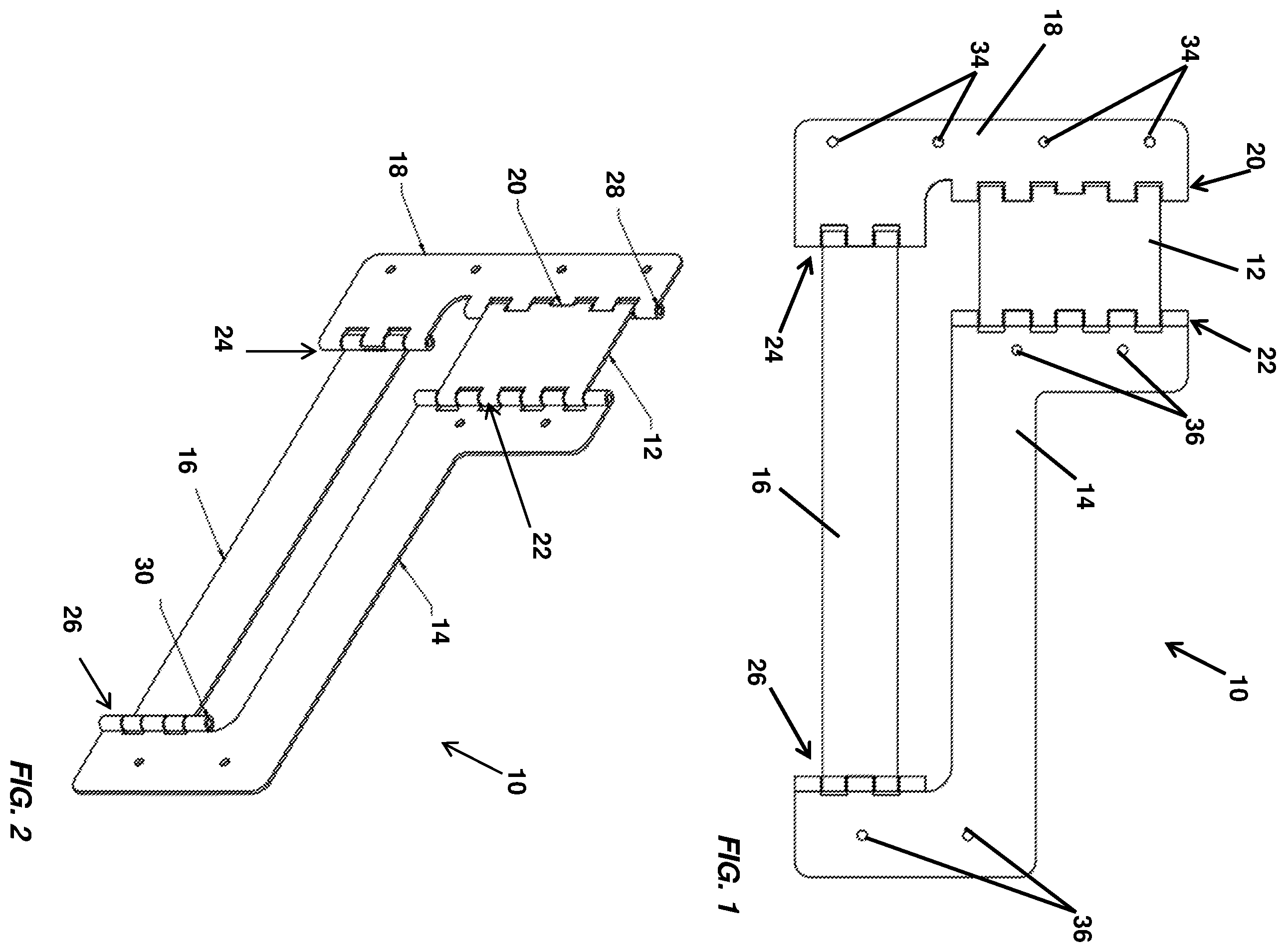 Patent US11814887 — Concealable hinge — Figure 1
