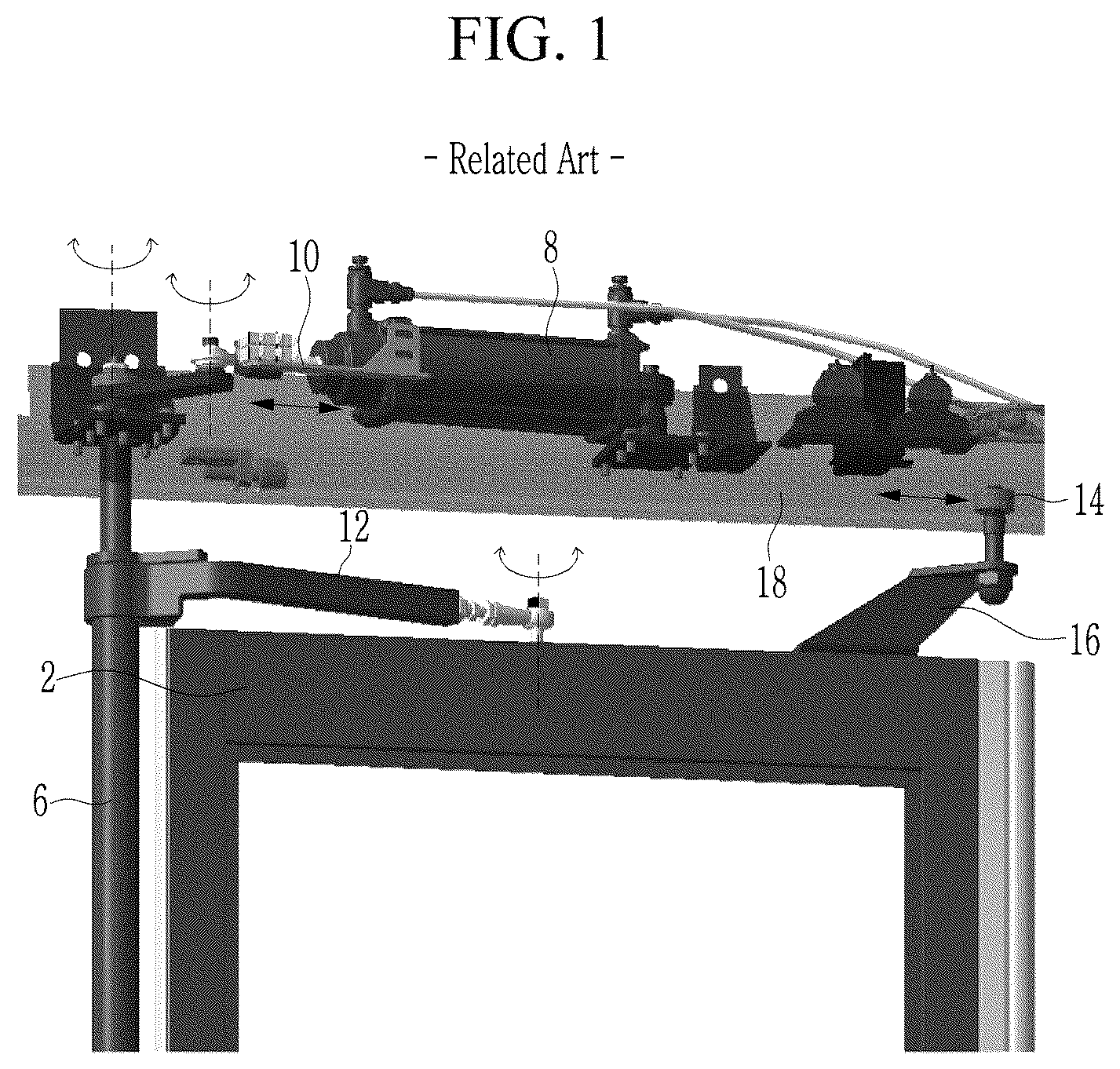 Patent US11814894 — Swing-in type door structure of vehicle — Figure 1