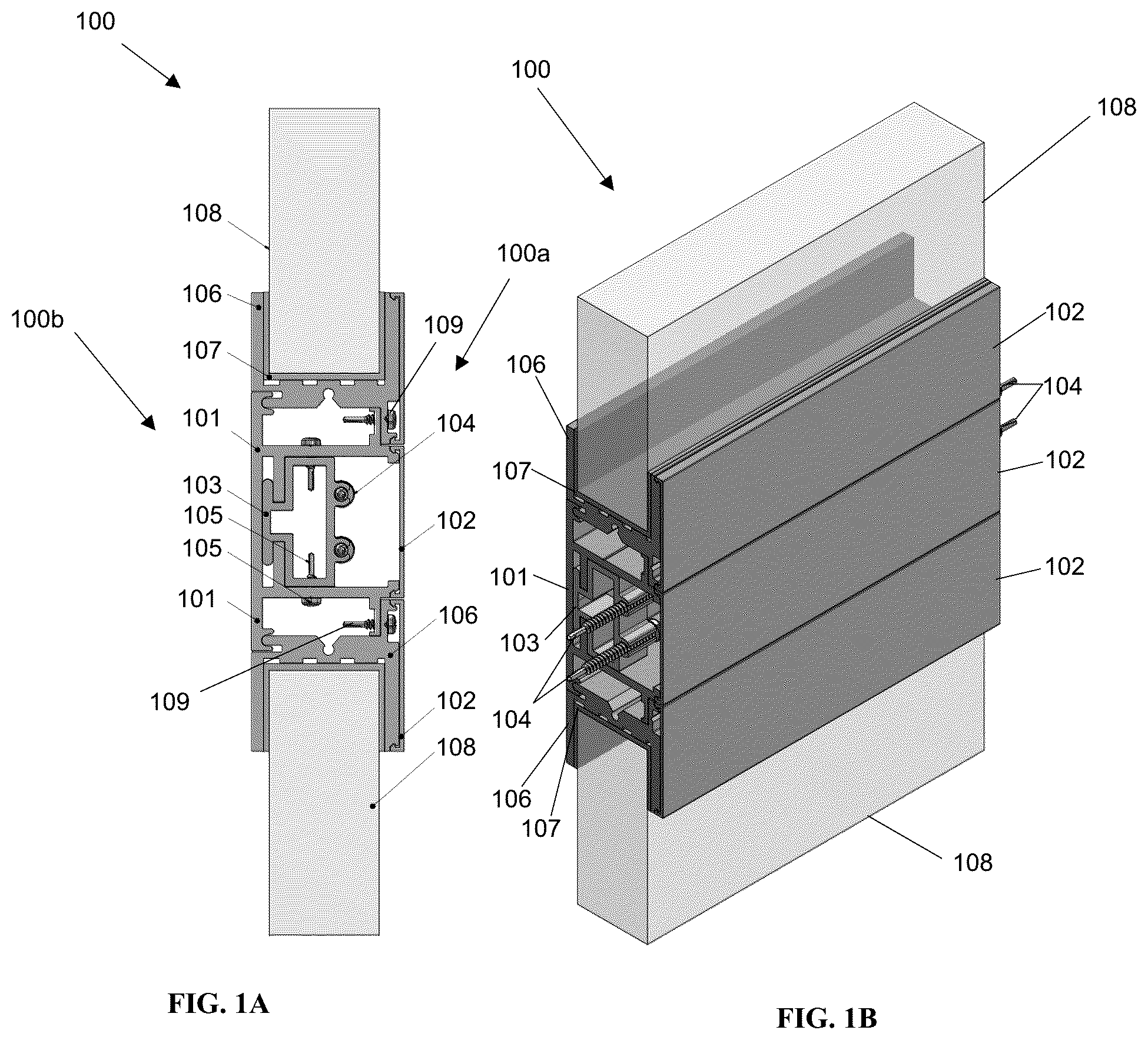 Patent US11814895 Figure 1 – Security panel mounting system