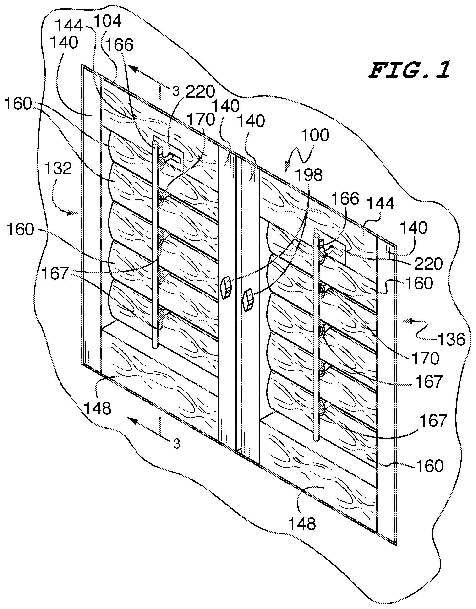 Patent US11814896 — Security shutter assembly — Figure 1