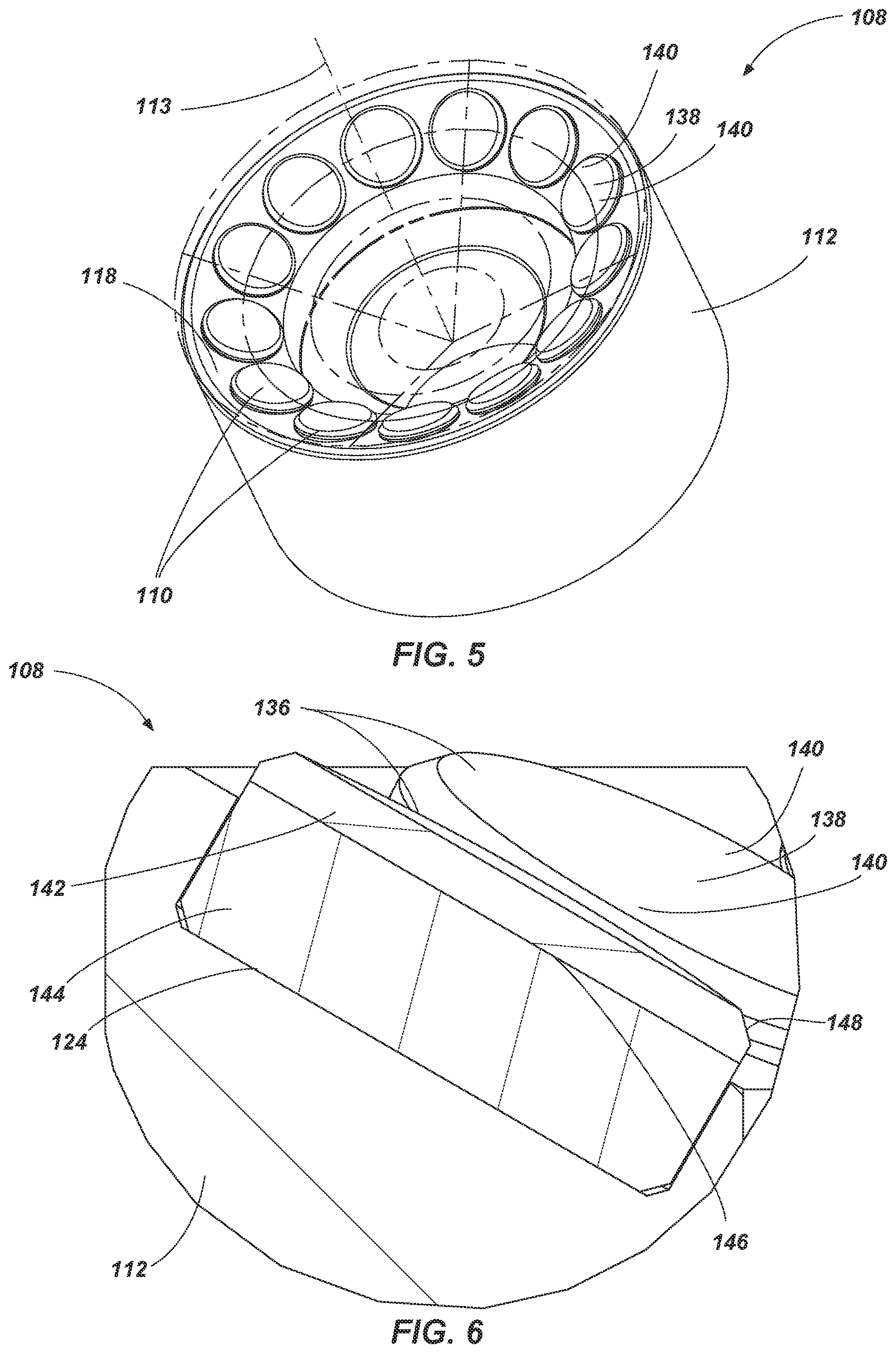 Patent US11814902 Figure 3 – Bearing assemblies, apparatuses, and methods including bearing elements