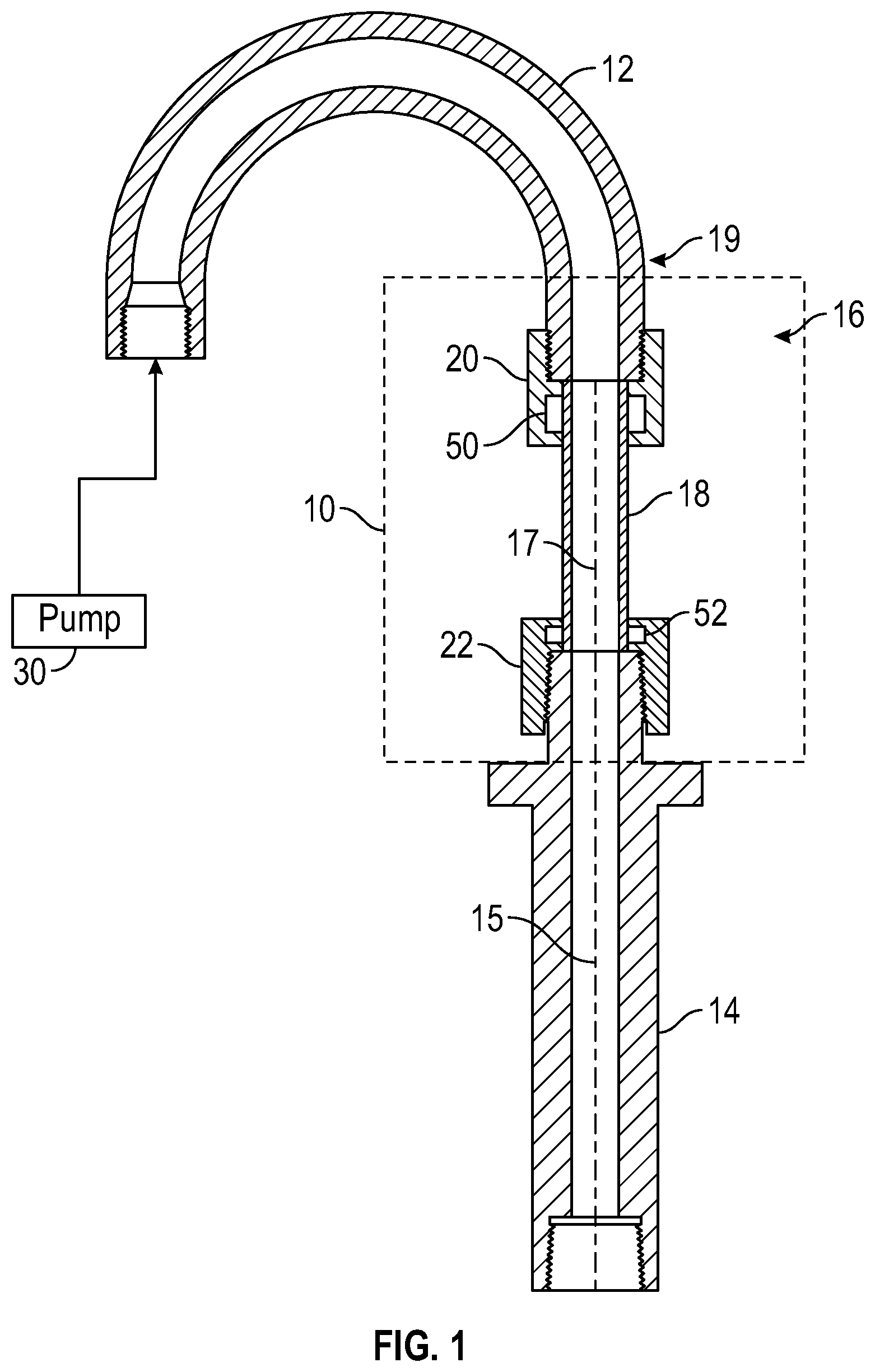 Patent US11814912 Figure 1 – Washpipe seal assembly