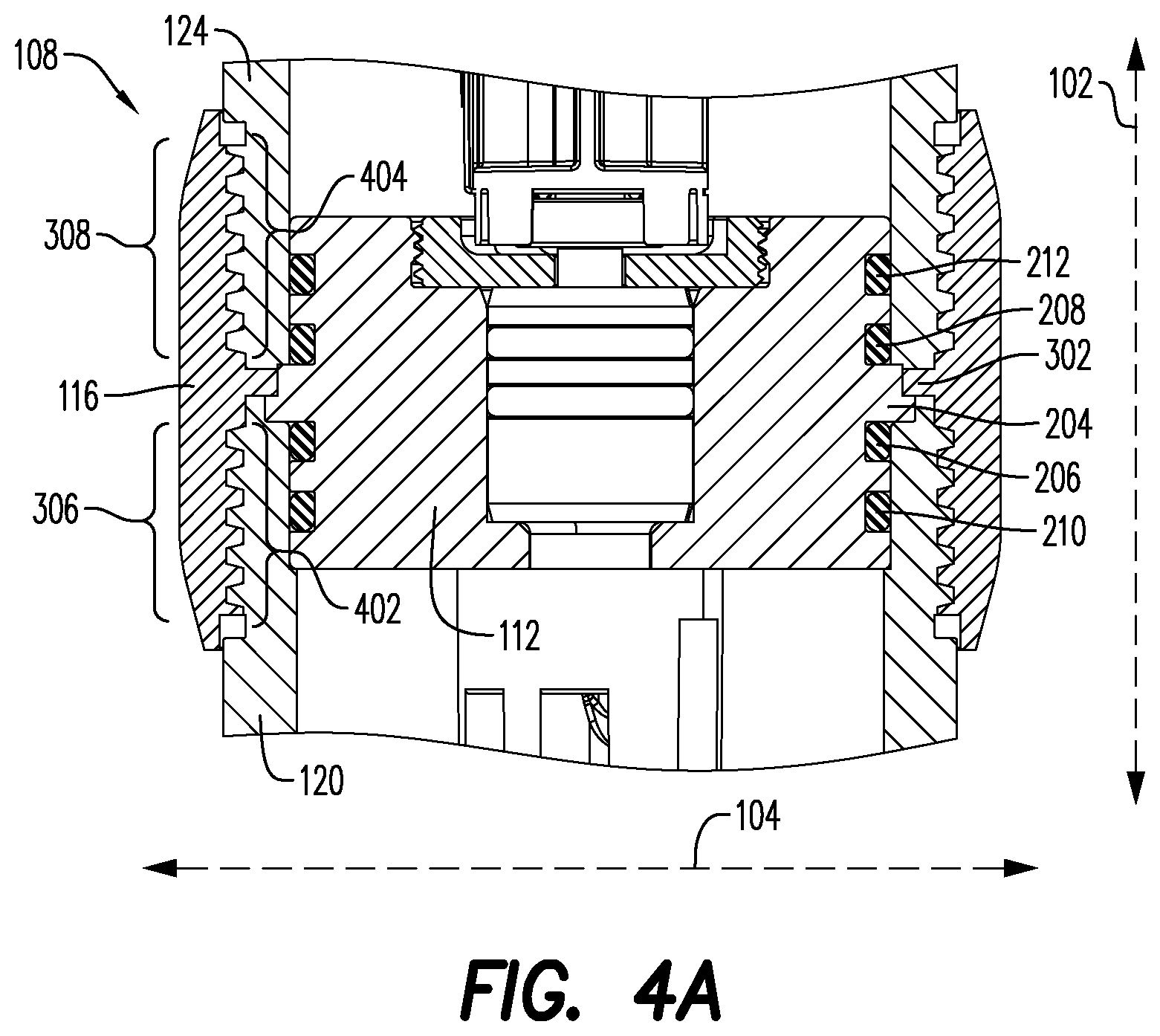 Patent US11814915 Figure 4 – Adapter assembly for use with a wellbore tool string