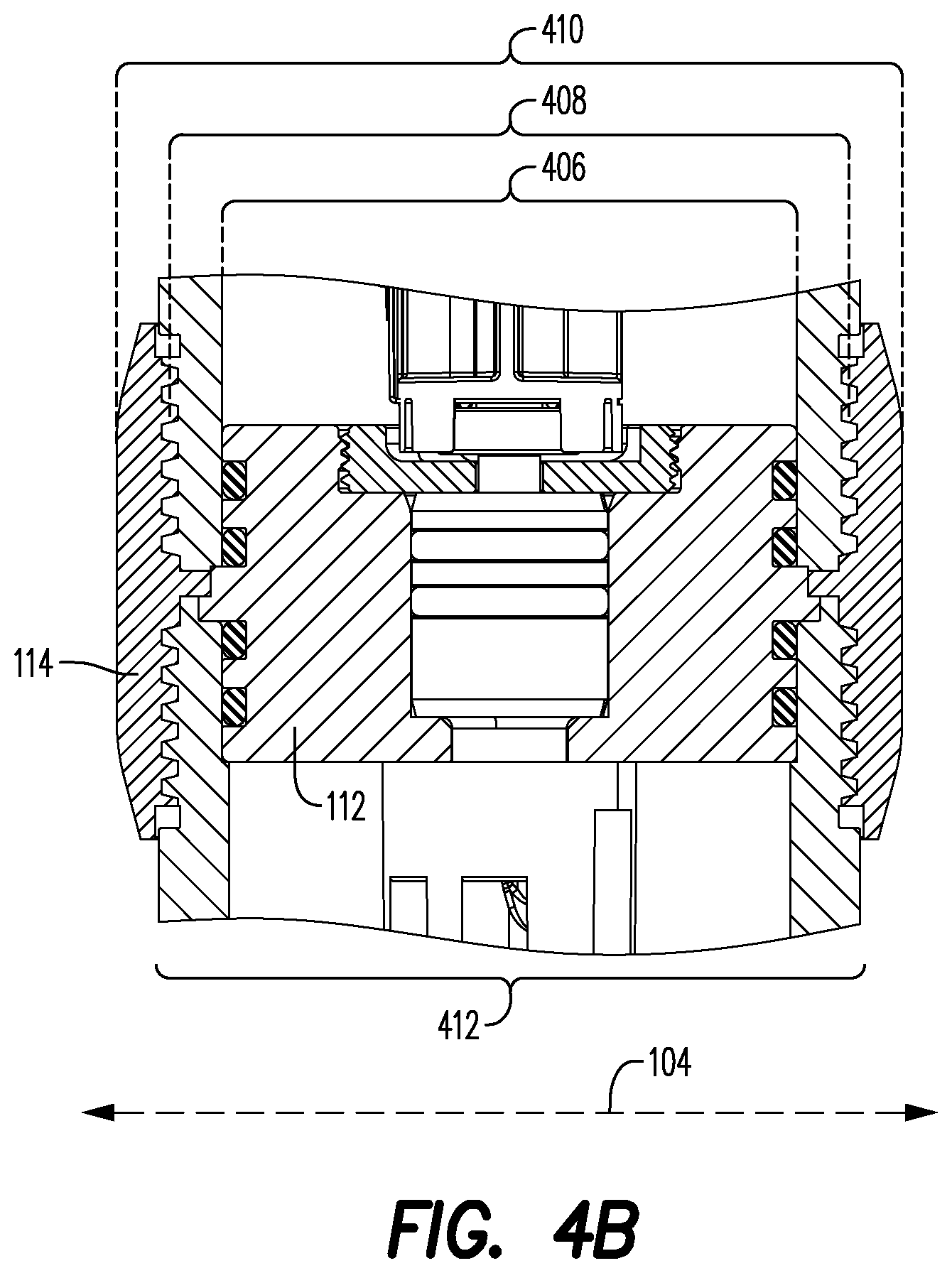 Patent US11814915 Figure 5 – Adapter assembly for use with a wellbore tool string