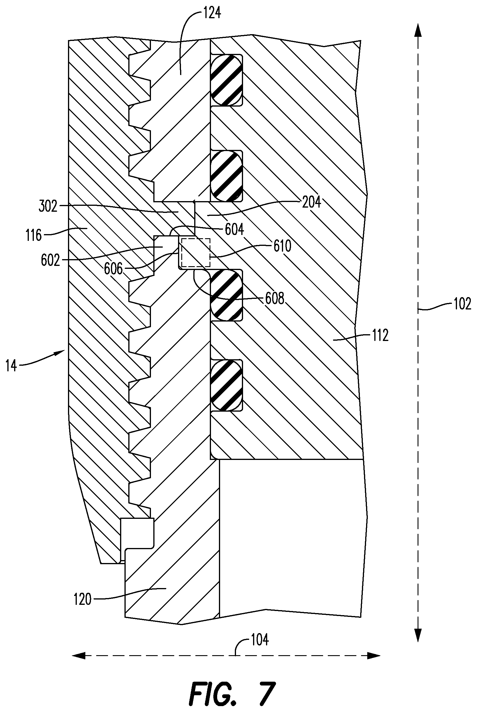 Patent US11814915 Figure 8 – Adapter assembly for use with a wellbore tool string