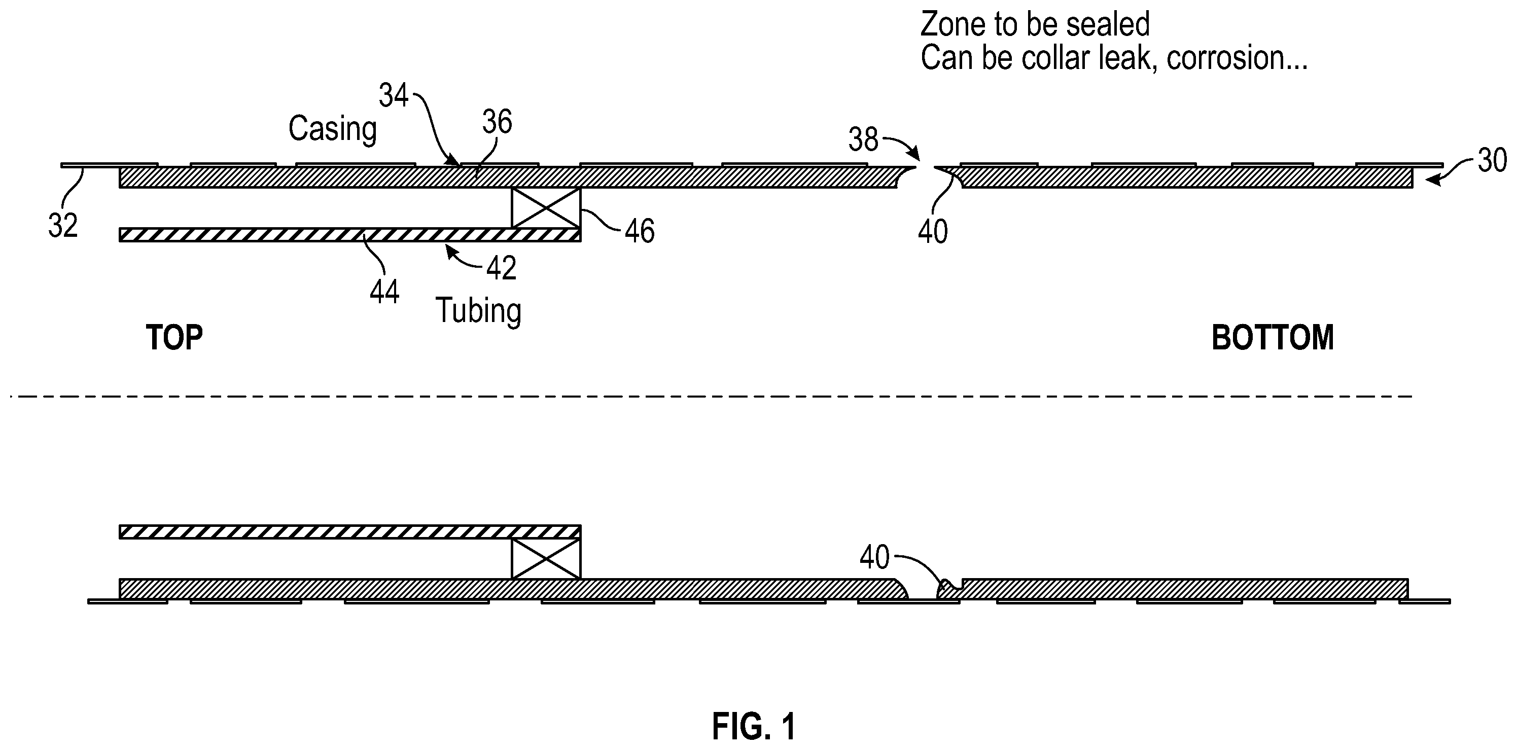 Patent US11814920 — System and methodology for through tubing patching — Figure 1