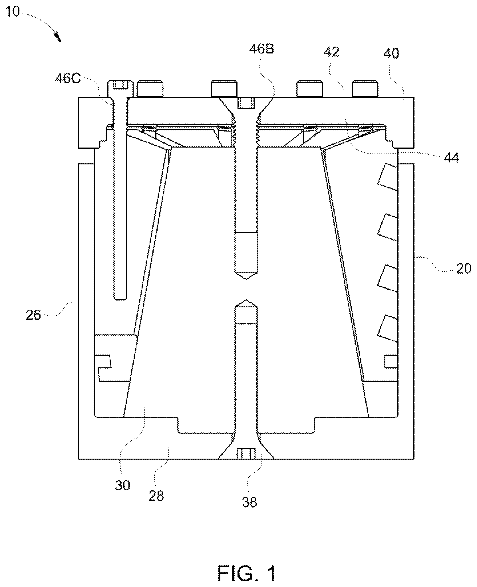Patent US11814924 — Apparatus and method for preparing a downhole tool component — Figure 1