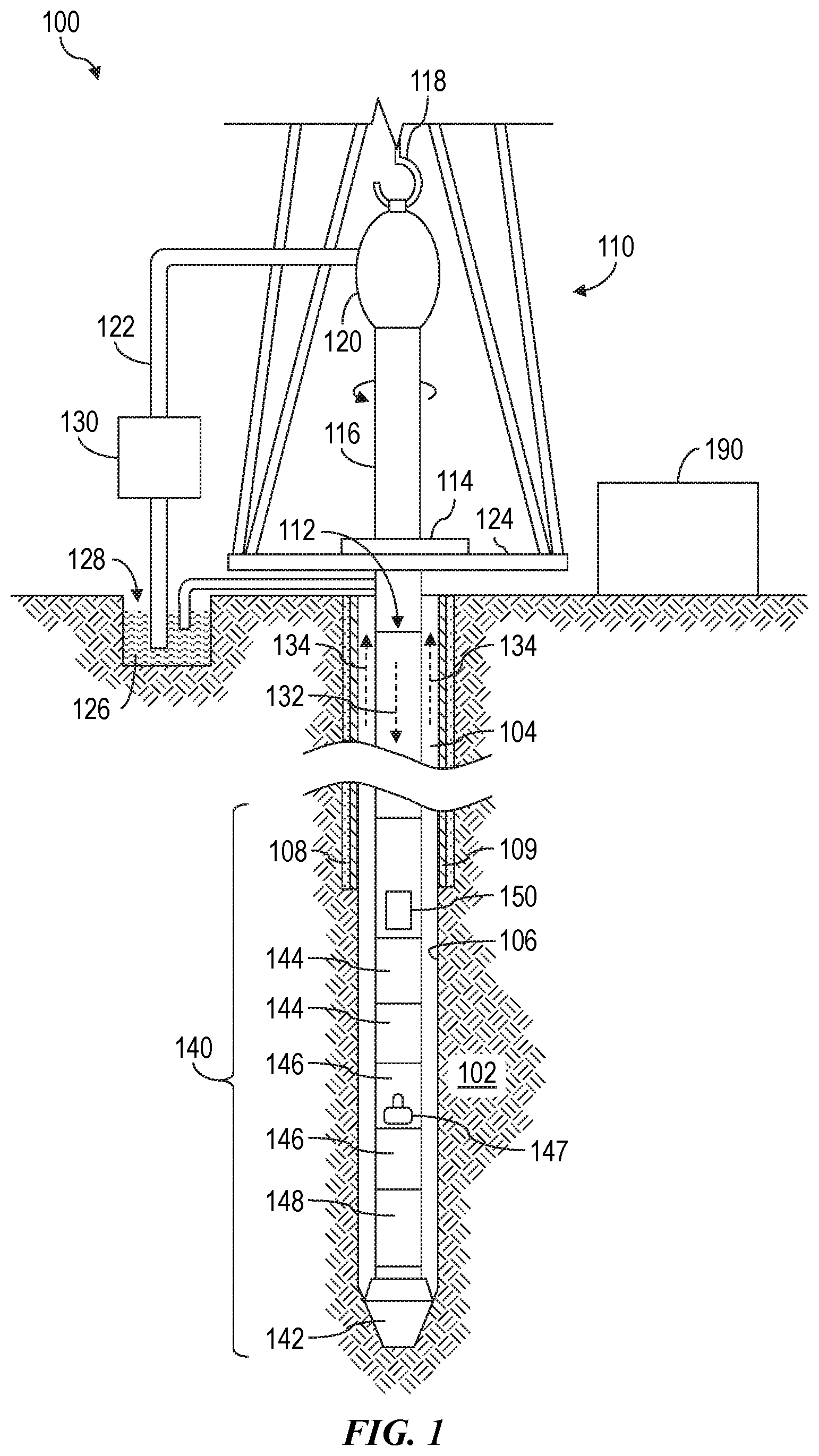 Patent US11814931 — Machine-learning for sedimentary facies prediction — Figure 1