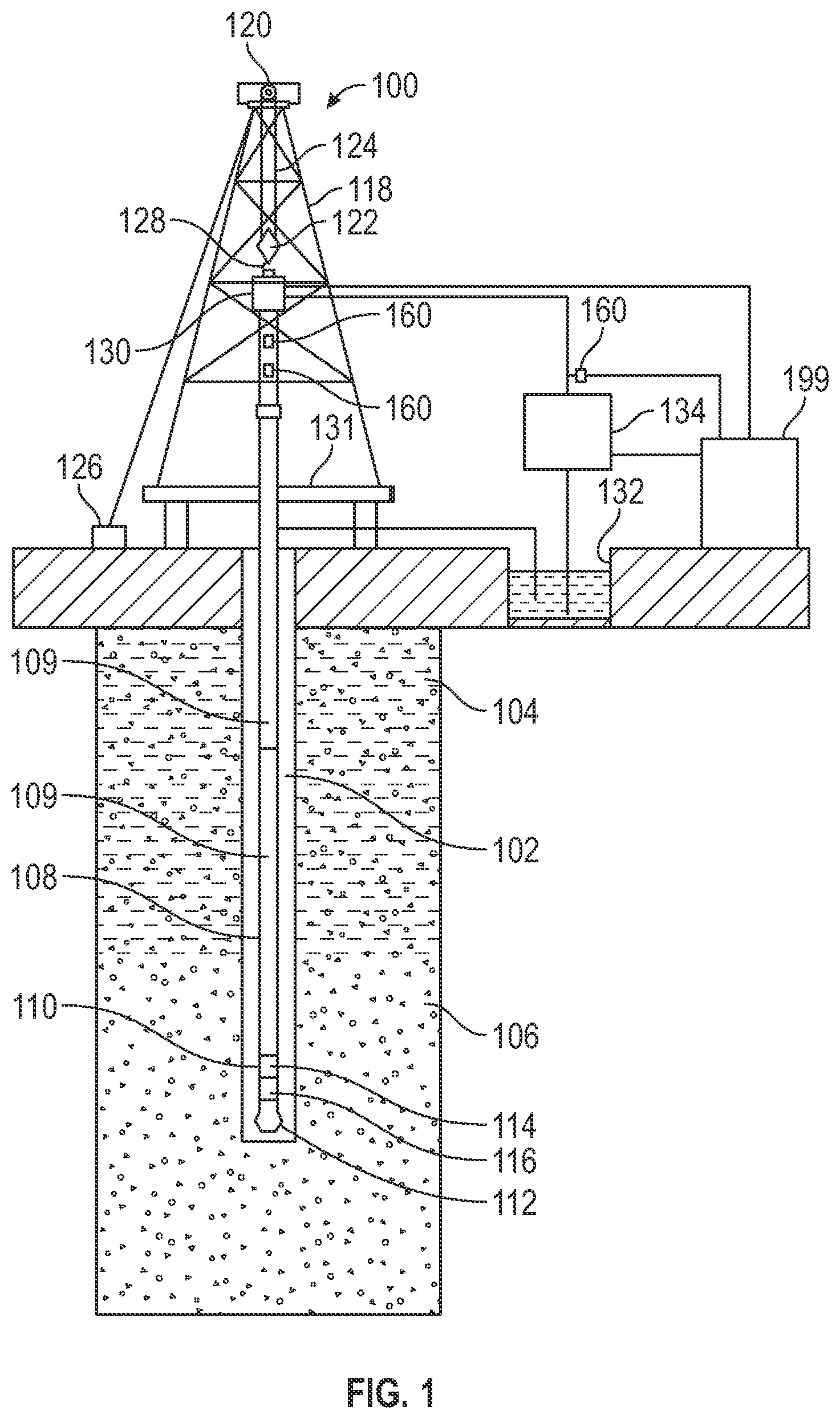 Patent US11814952 — System and method to measure changes in the mud level and gas properties when drilling through a total loss zone with no returns to surface — Figure 1