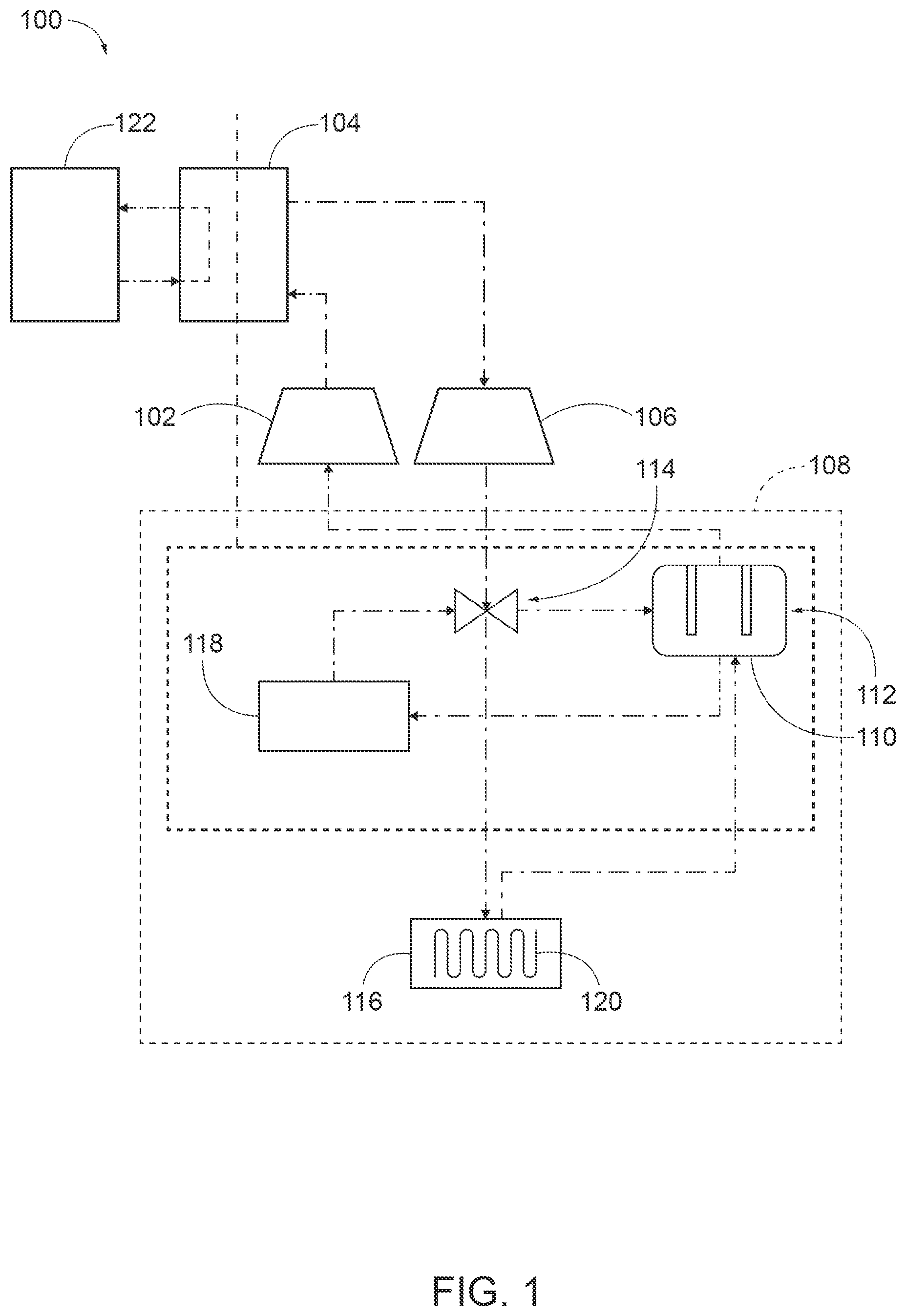 Patent US11814963 — Systems and methods for a heat engine system — Figure 1