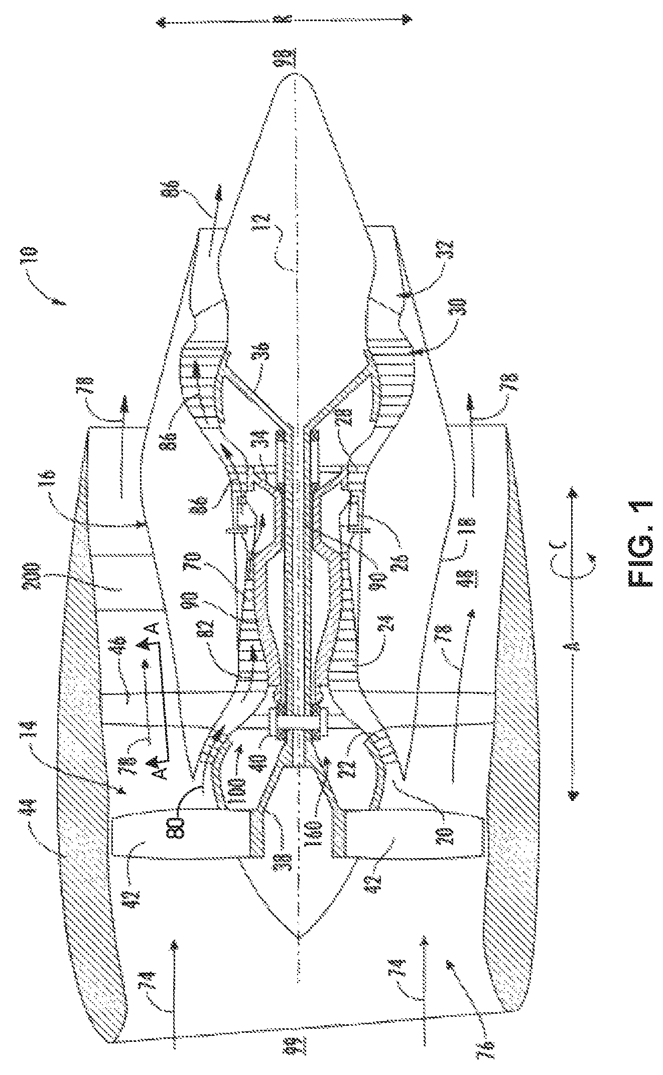Patent US11814973 — Methods and apparatus to provide damping of an airfoil — Figure 1