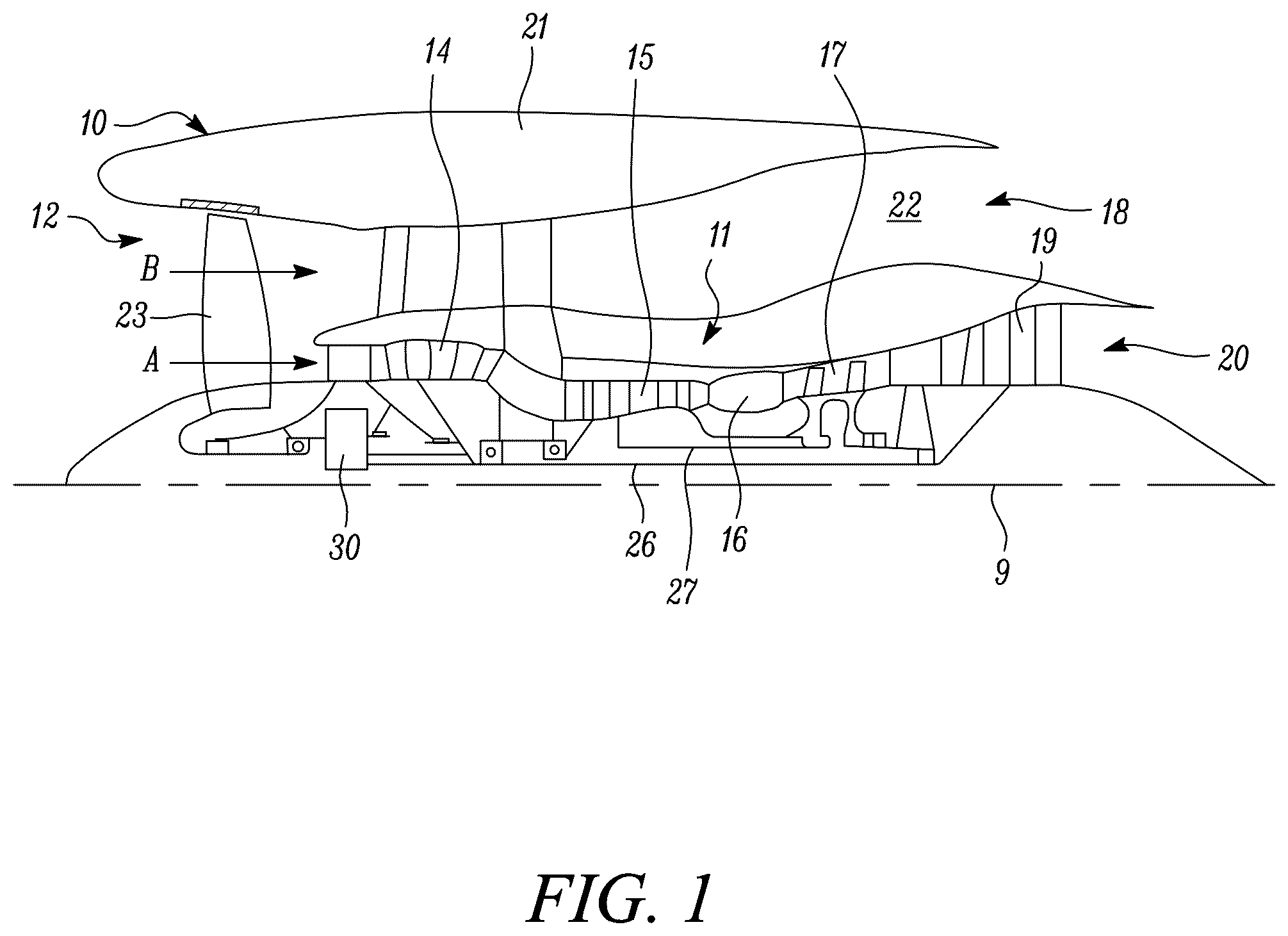 Patent US11814980 — Bladed disc — Figure 1