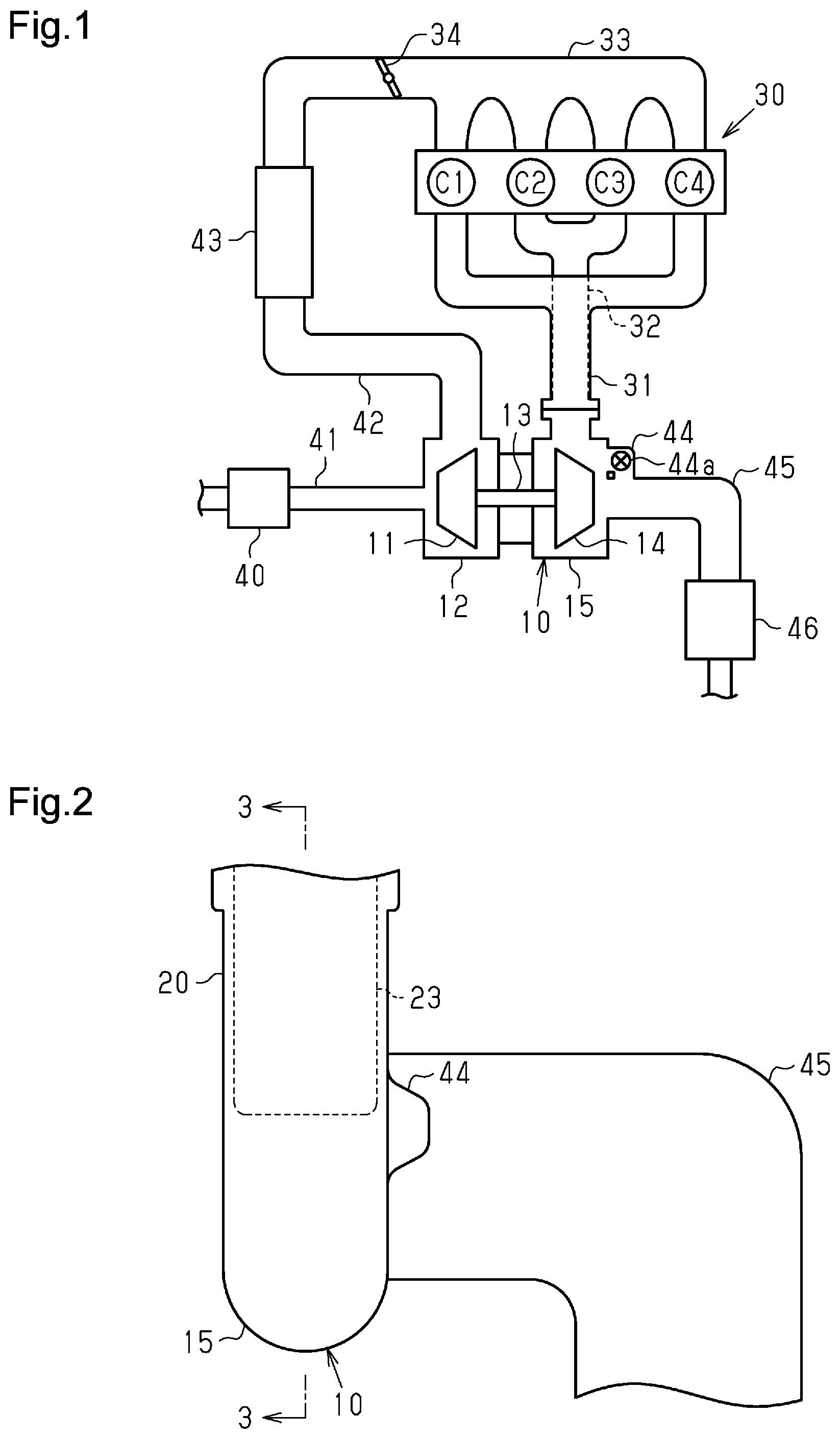 Patent US11815009 — Forced-induction device — Figure 1