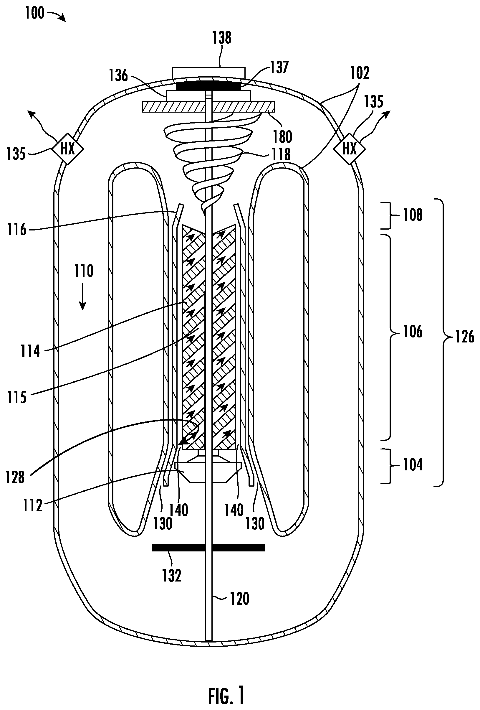 Patent US11815013 — Integrated system for converting nuclear energy into electrical, mechanical, and thermal energy — Figure 1