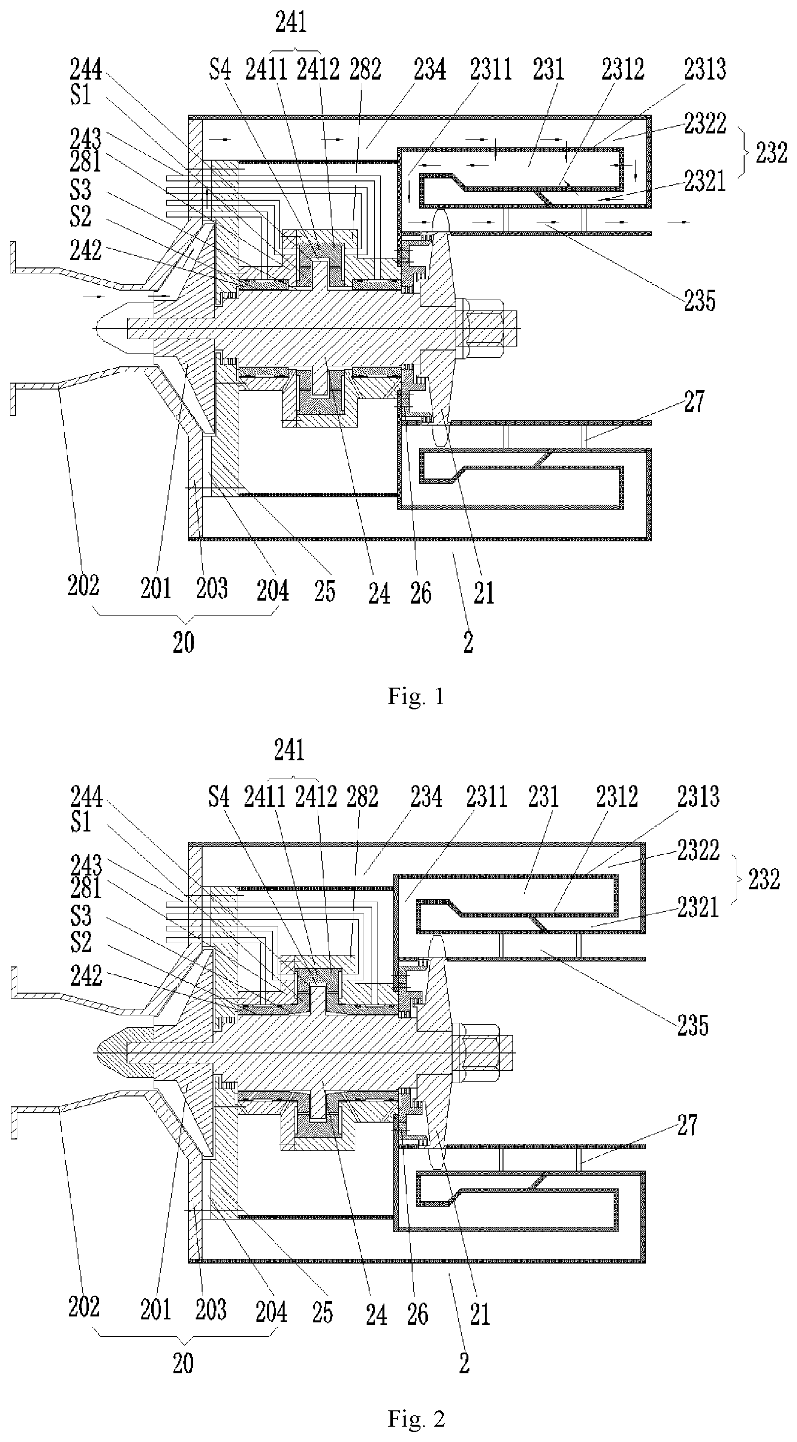 Patent US11815014 — Combined cooling heating and power micro gas turbine device — Figure 1