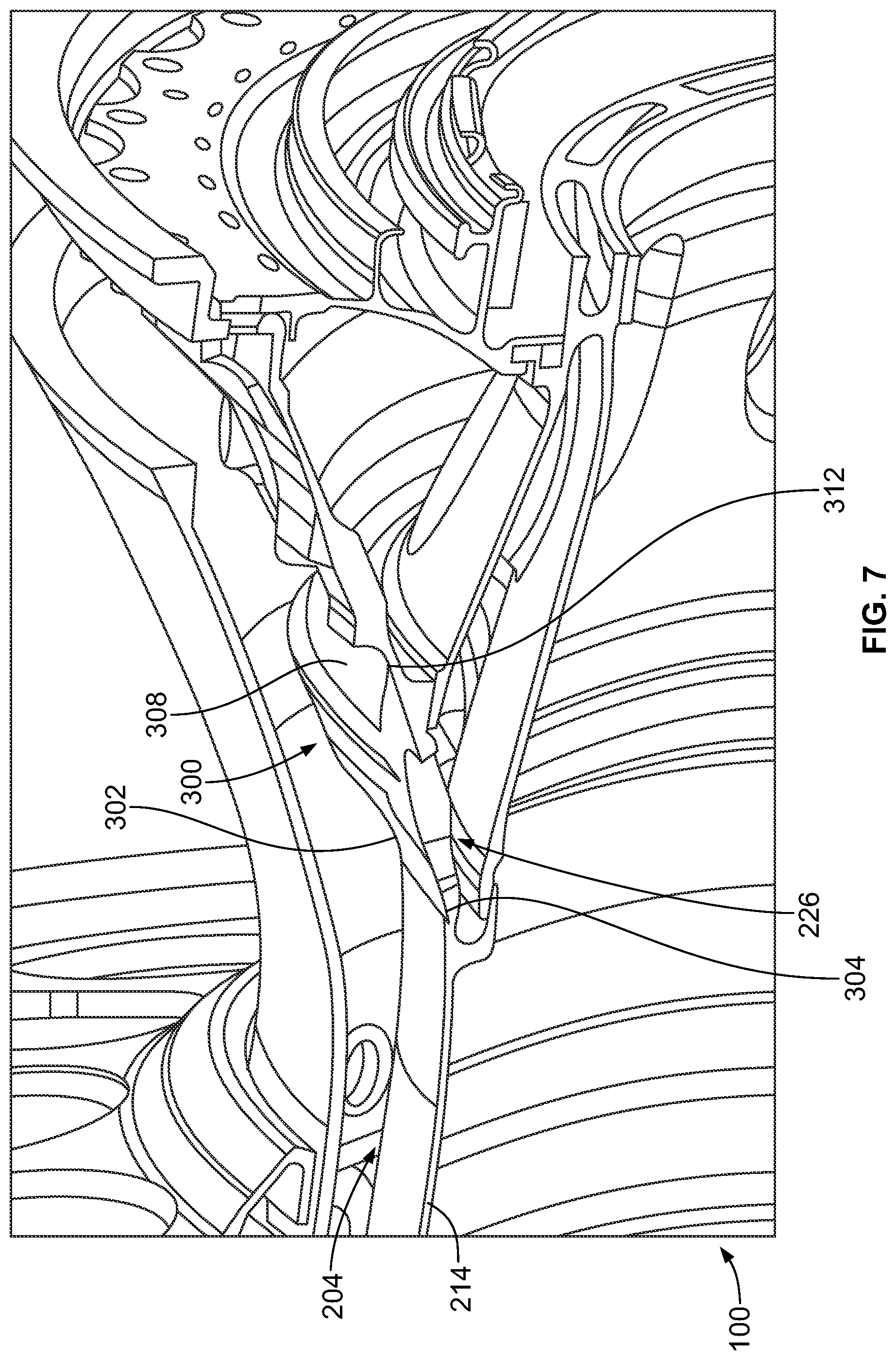 Patent US11815019 Figure 7 – Particle separators for turbomachines and method of operating the same