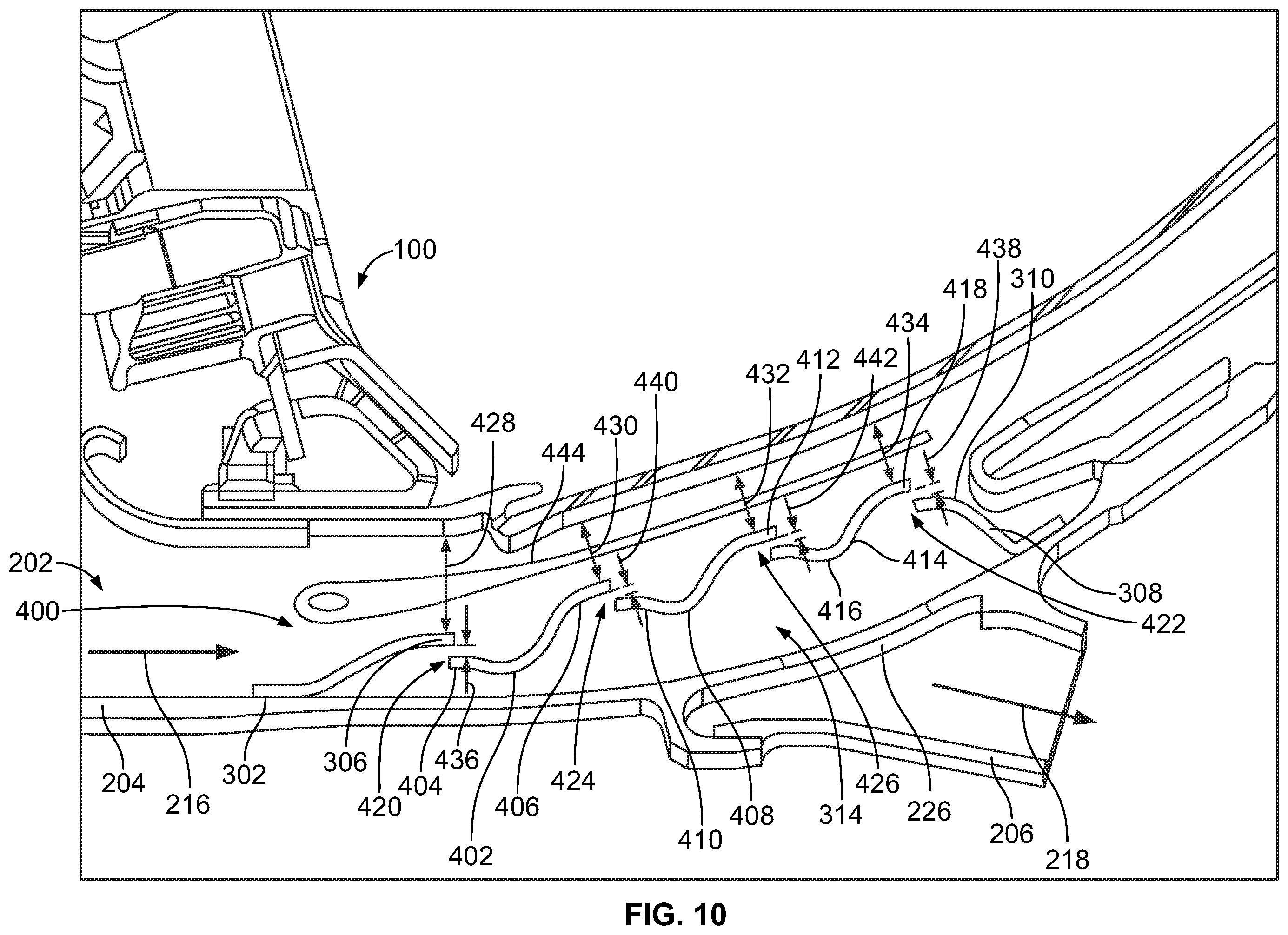 Patent US11815019 Figure 10 – Particle separators for turbomachines and method of operating the same