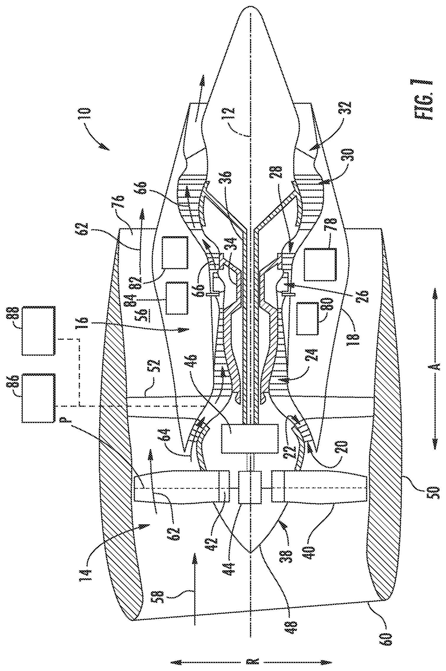 Patent US11815024 — Thermal management system — Figure 1
