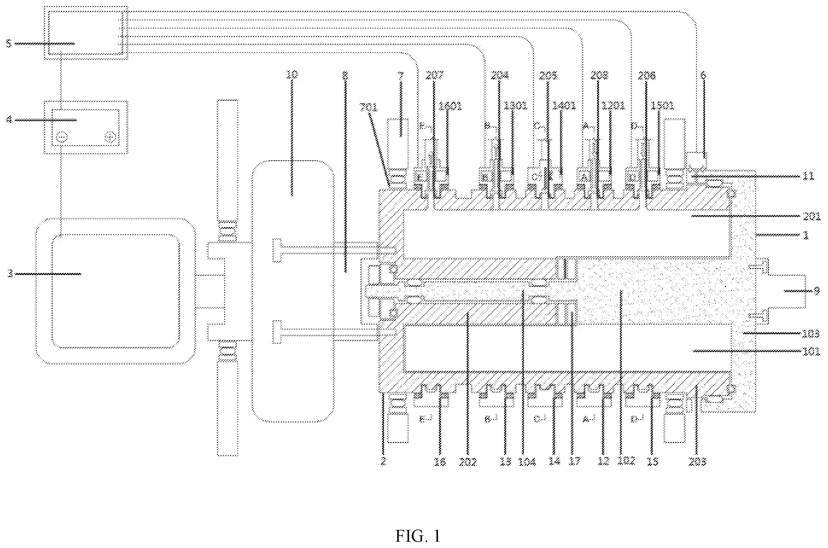 Patent US11815039 Figure 1 – Rotary oil-electricity hybrid engine