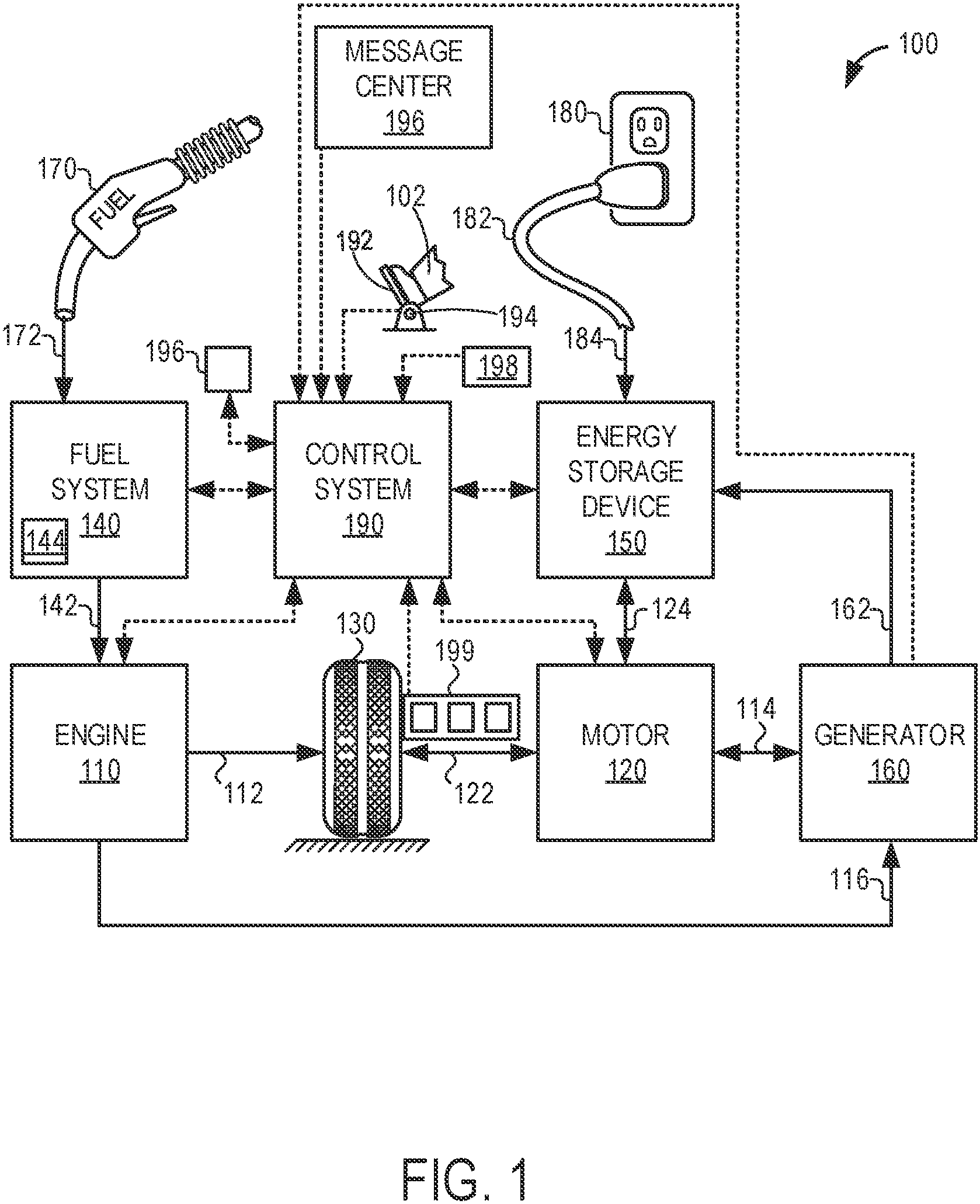Patent US11815041 — Bleed canister of a vehicle evaporative emissions control system — Figure 1