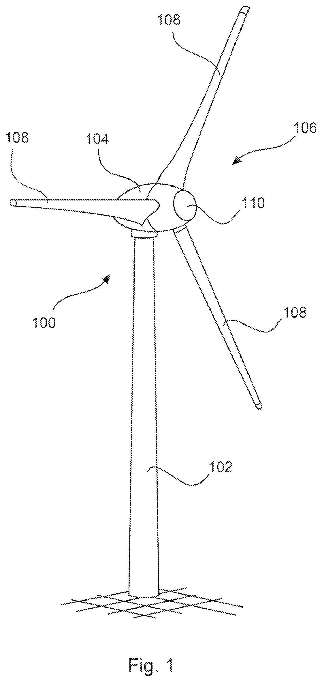 Patent US11815066 — Method for operating a wind turbine, controller, wind turbine and wind farm — Figure 1