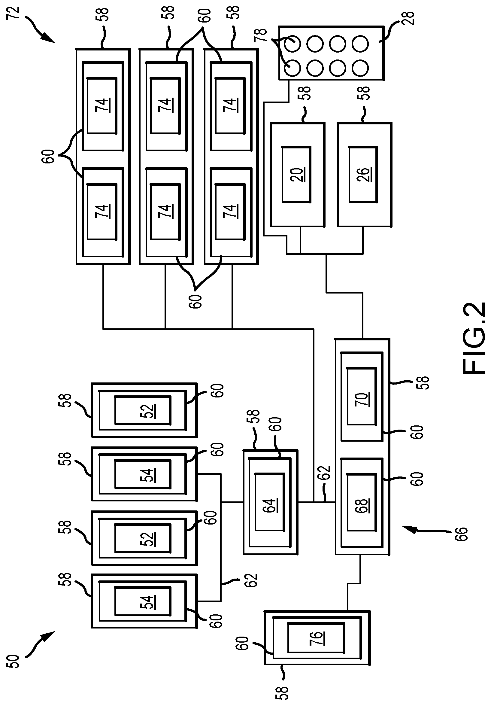 Patent US11815082 Figure 2 – Constant voltage power distribution system for use with an electric hydraulic fracturing system